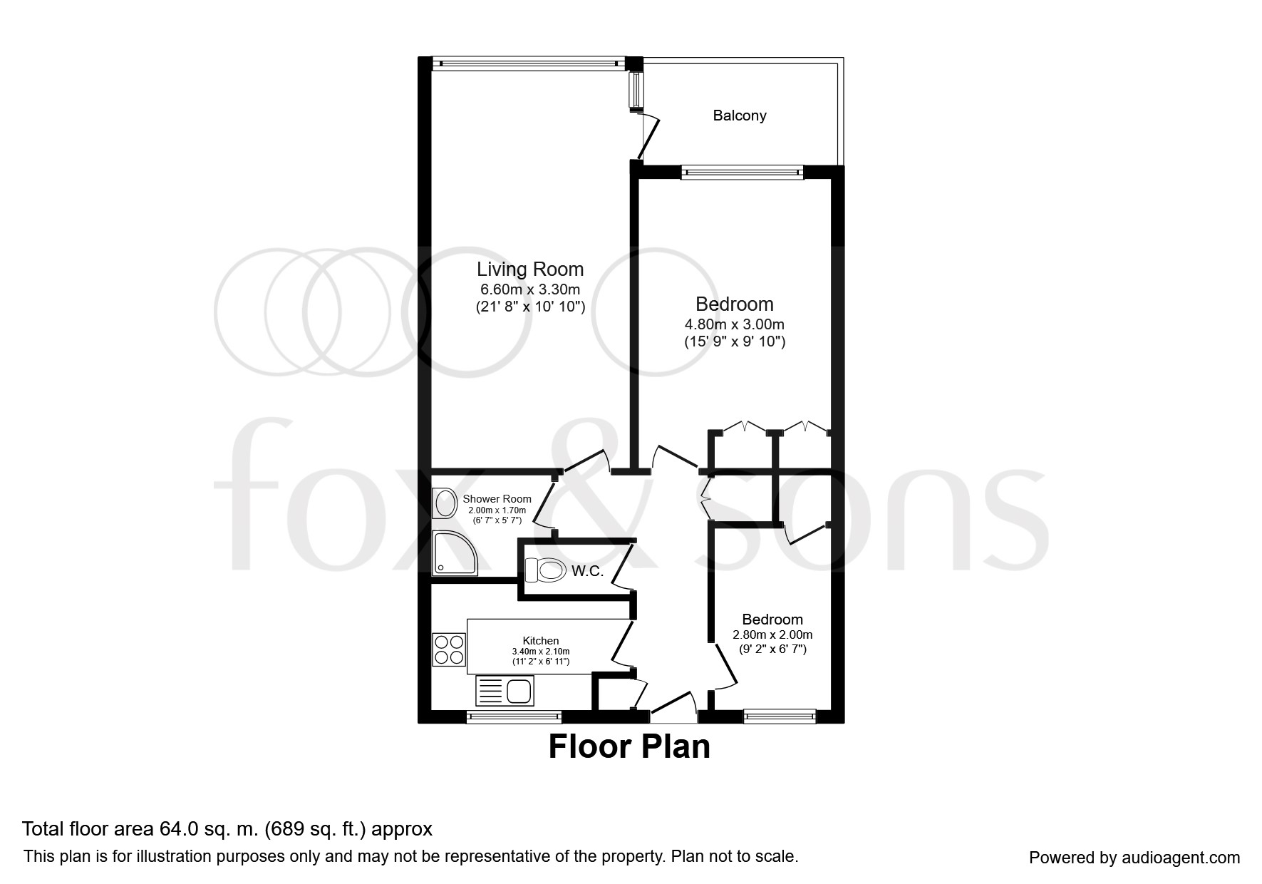 2 Bedrooms Flat for sale in Blenheim Court, New Church Road, Hove BN3