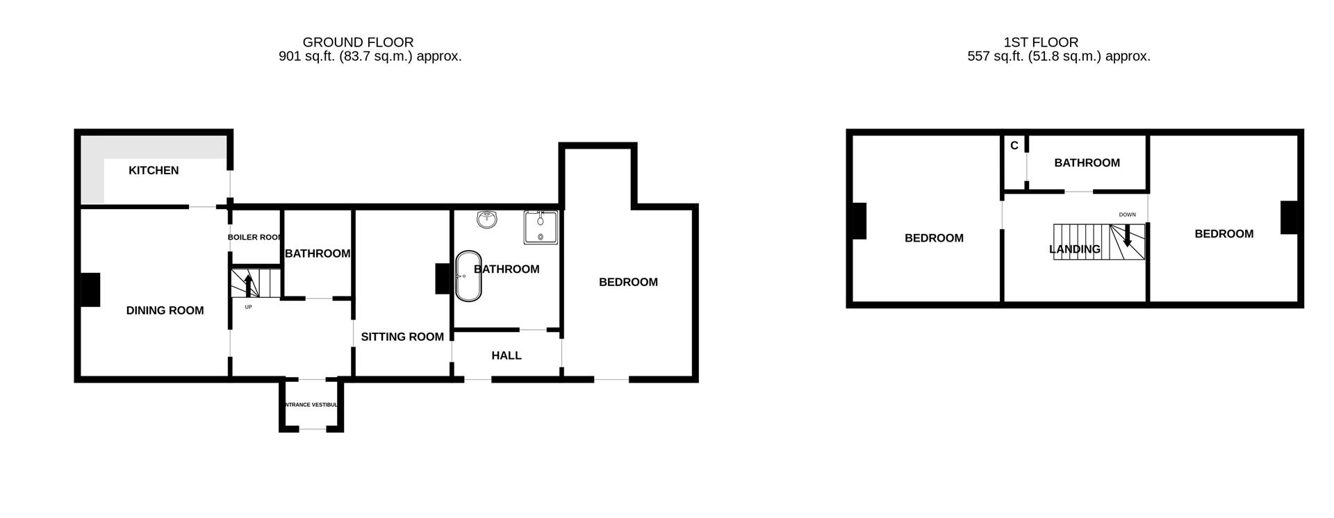 Shawfield Cottage, Balblair, Dingwall floorplan