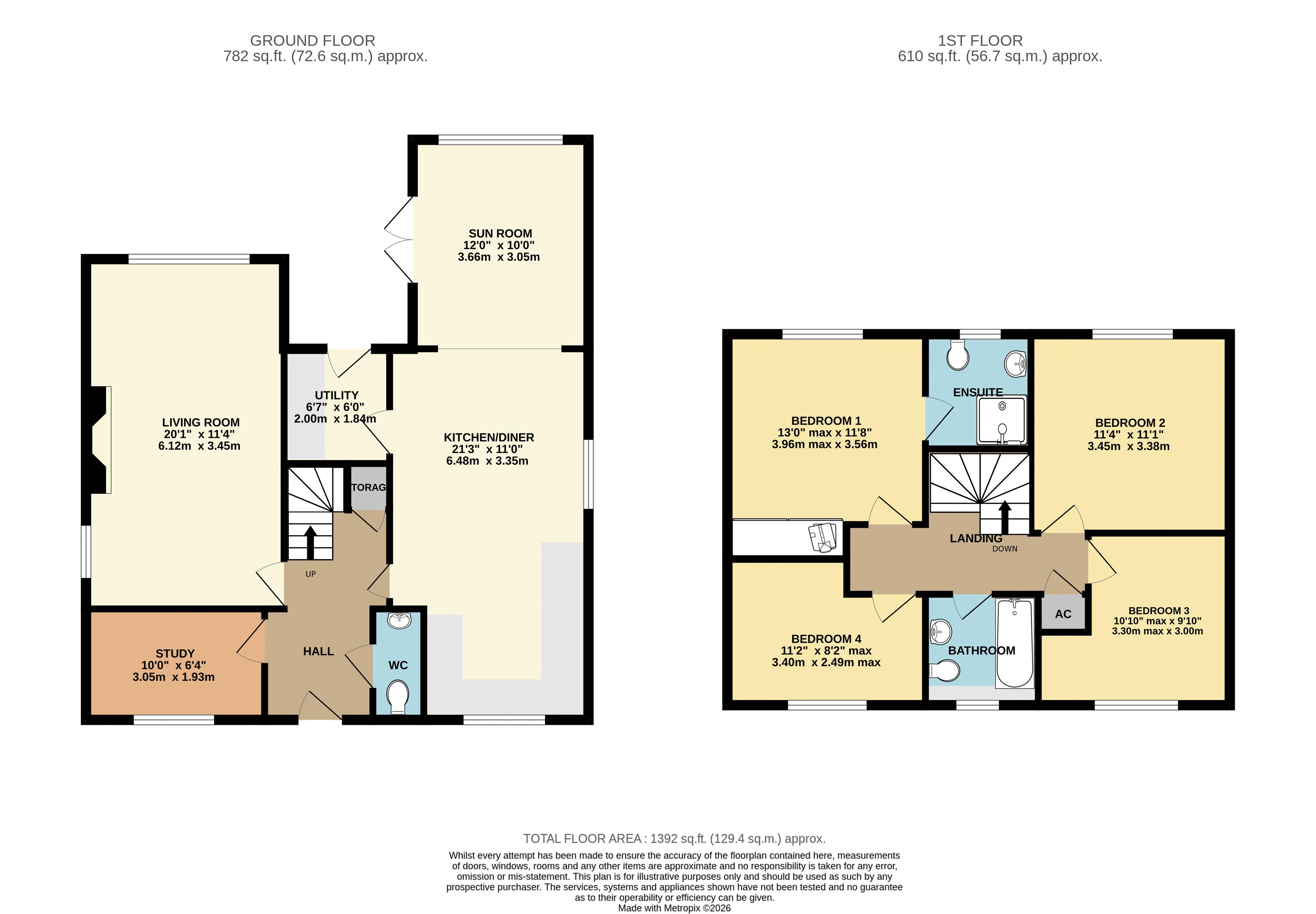 94, Osborne Way, Horncastle floorplan