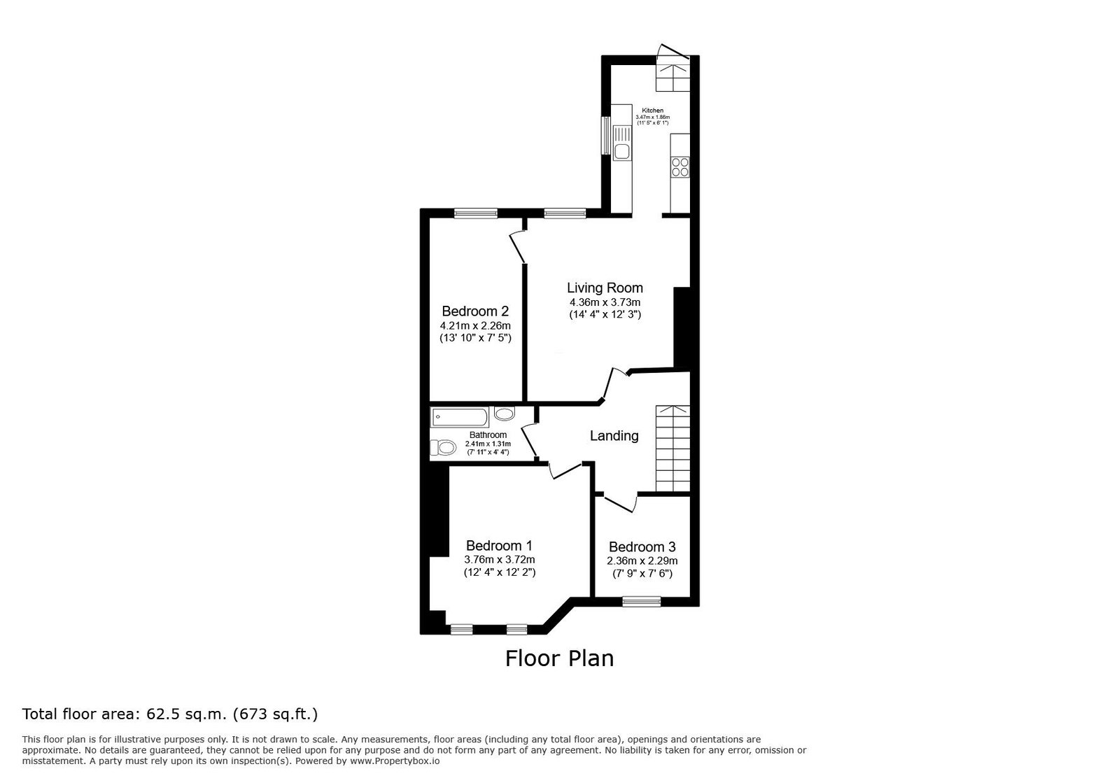 73, Brighton Road, Gateshead floorplan