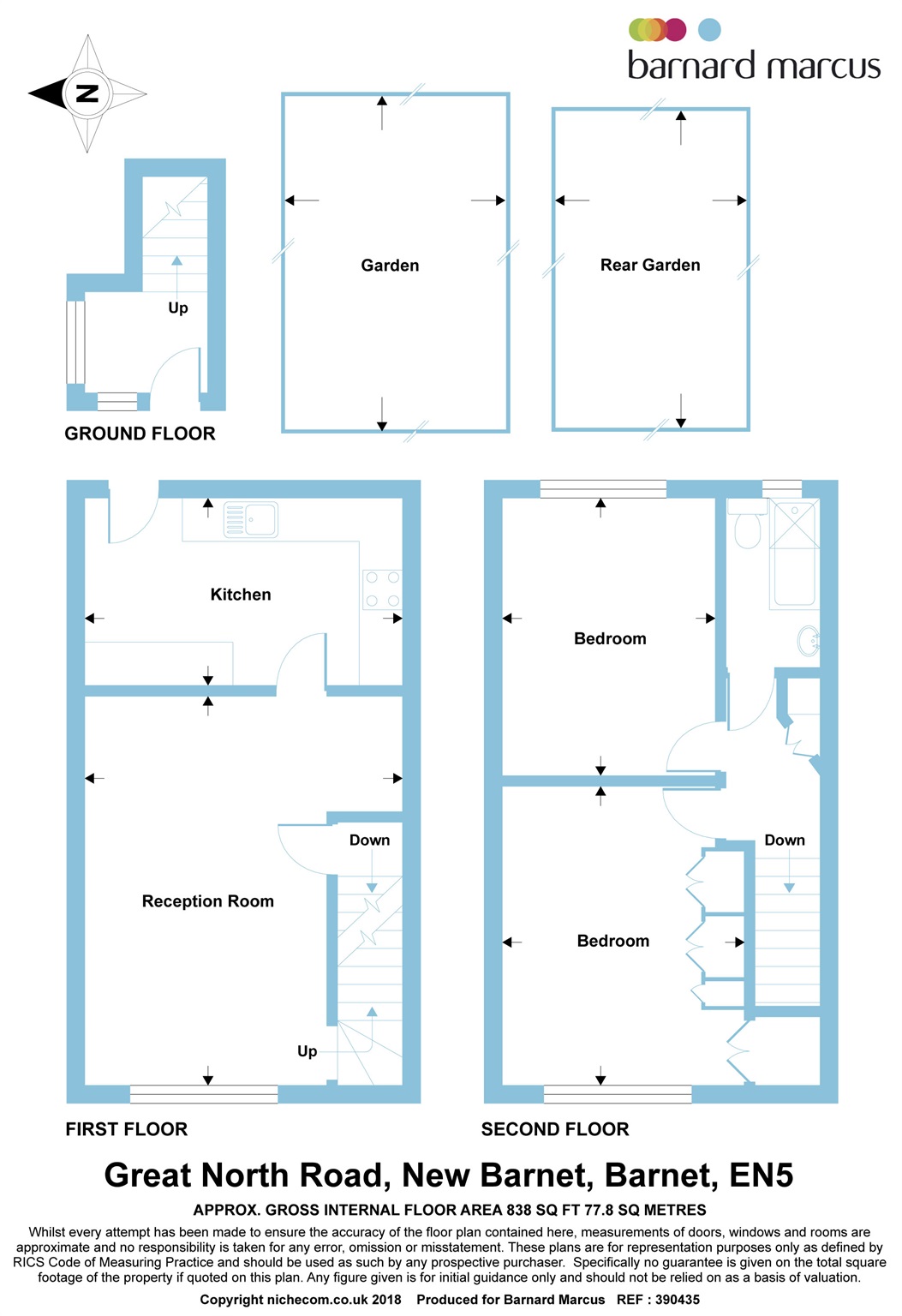 2 Bedrooms Maisonette for sale in Great North Road, New Barnet, Barnet EN5