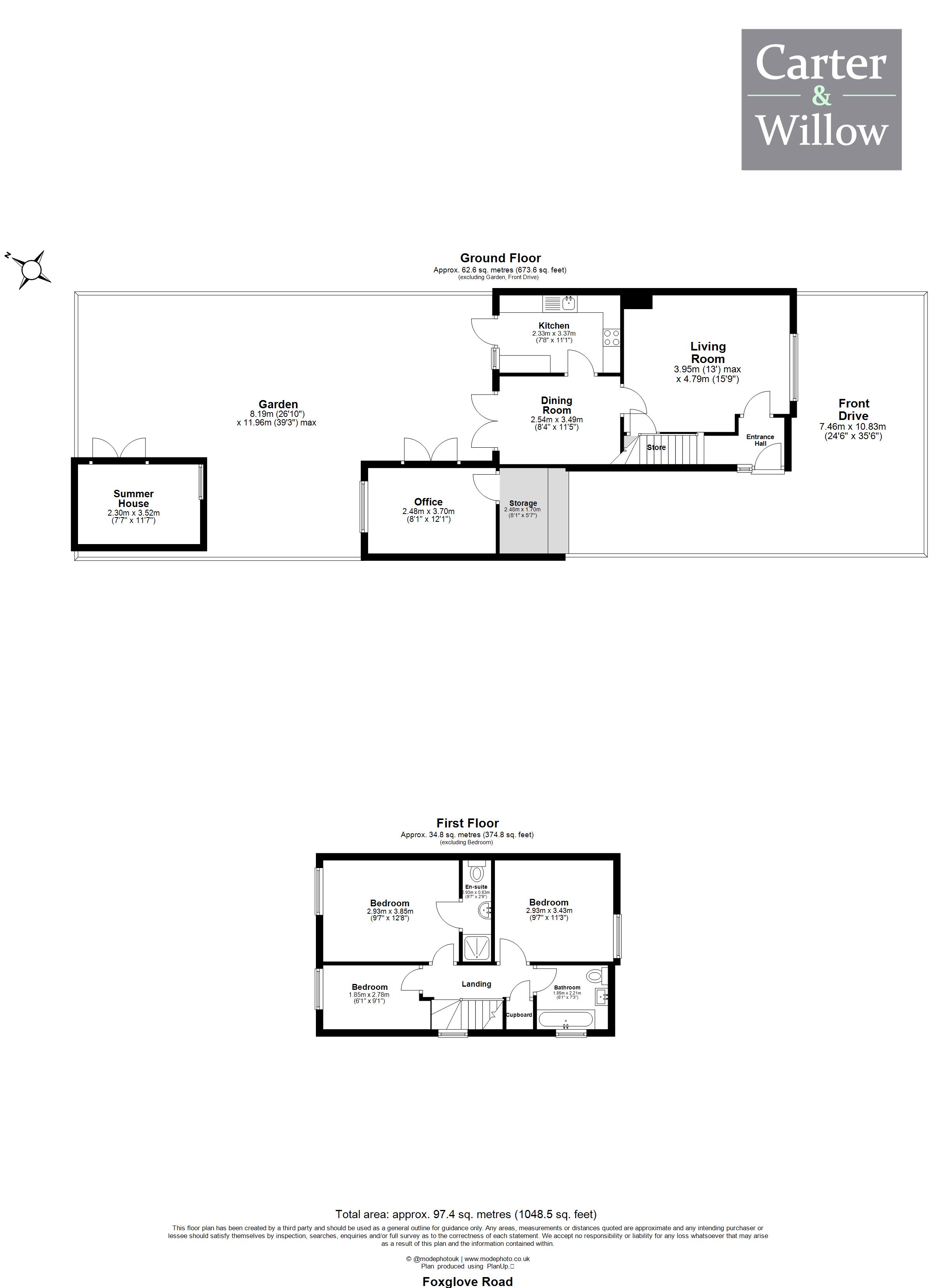 60, Foxglove Road , Rush Green  floorplan