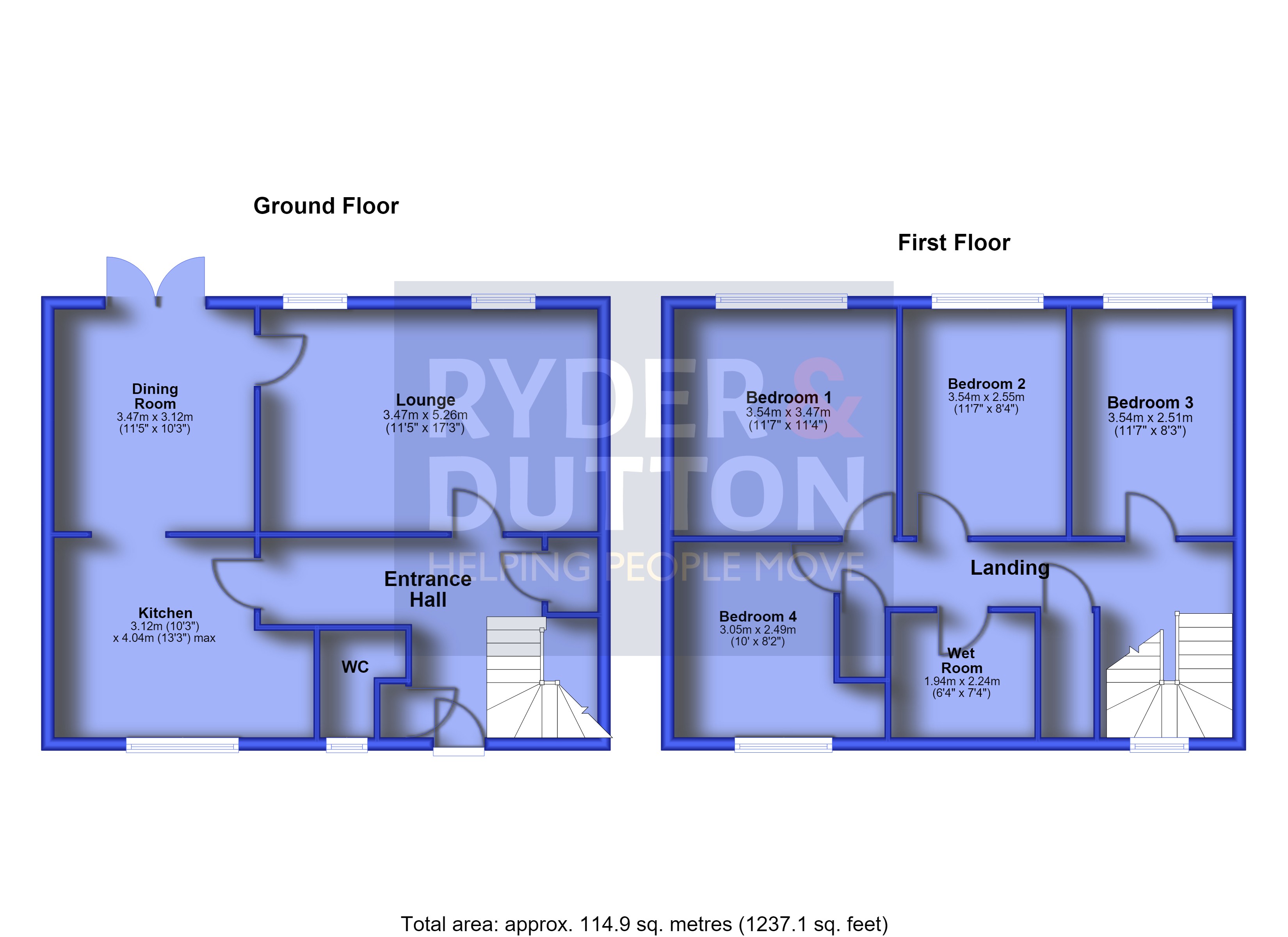 1, Christopher Street, Manchester floorplan