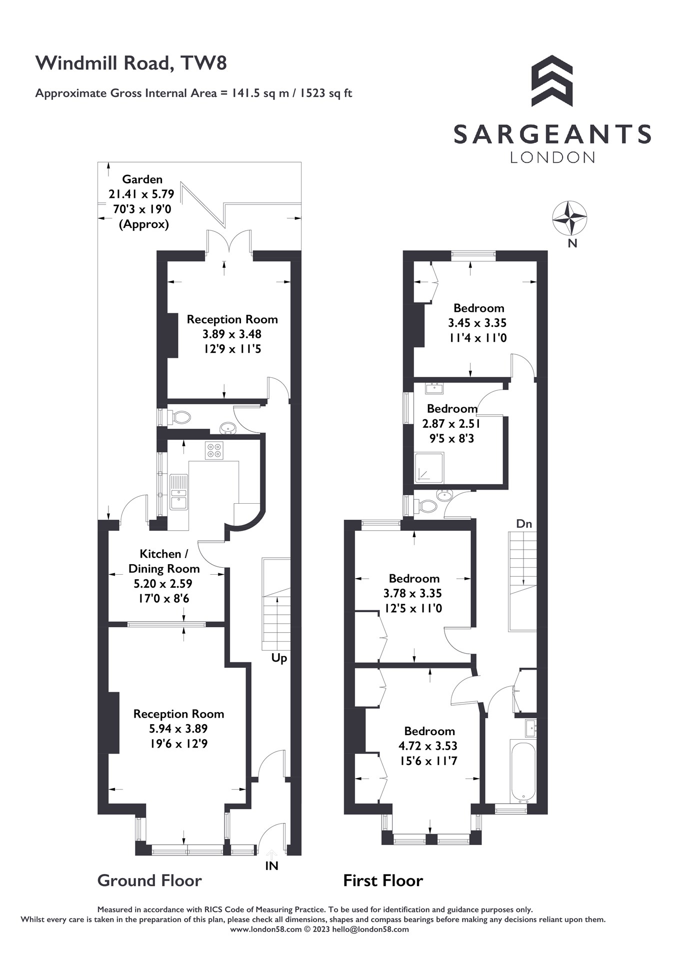 Windmill Road, Brentford TW8, 4 bedroom semidetached house for sale