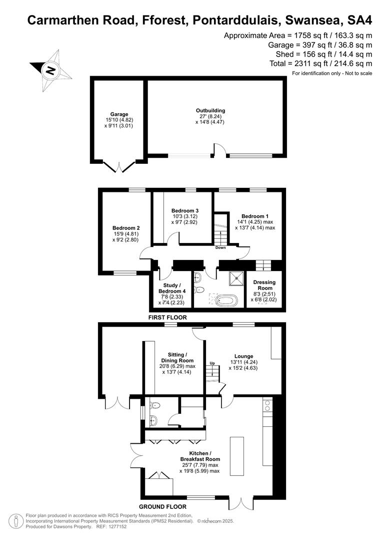 Pentwyn, Carmarthen Road, Swansea floorplan