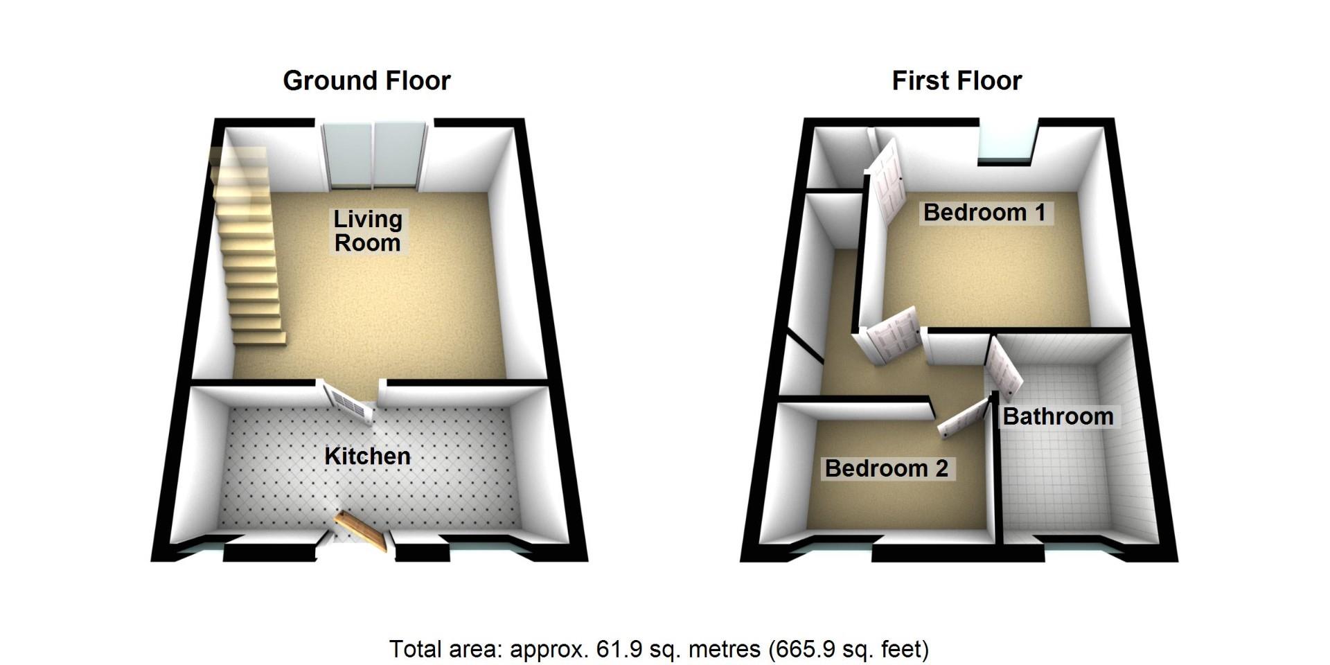 Elm Street, Langley Park, Durham floorplan