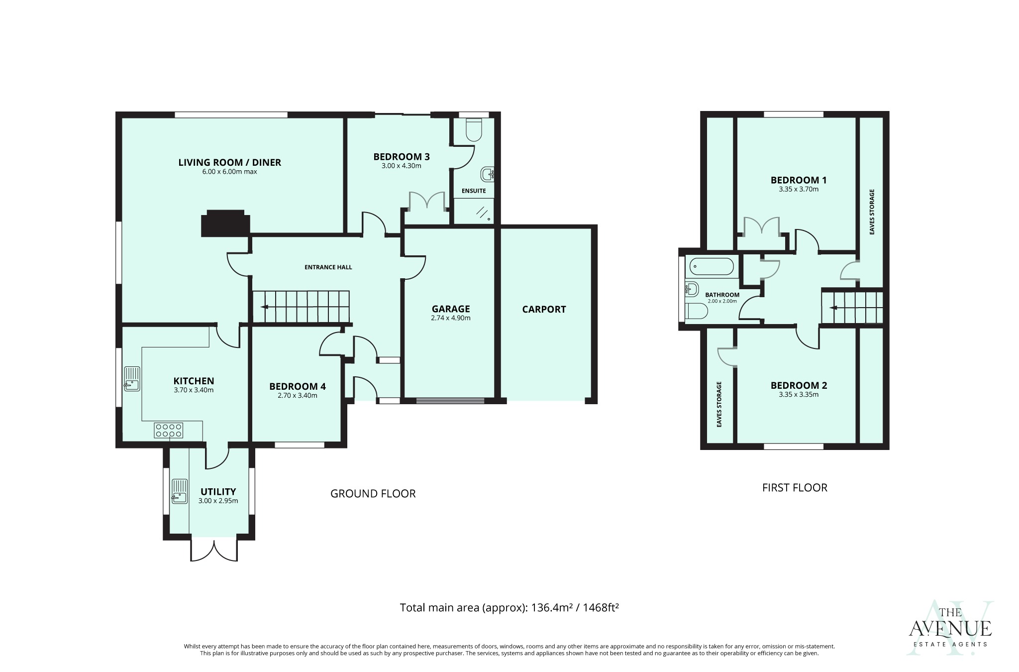 5 Greenside Close, Swavesey, Cambridgeshire floorplan
