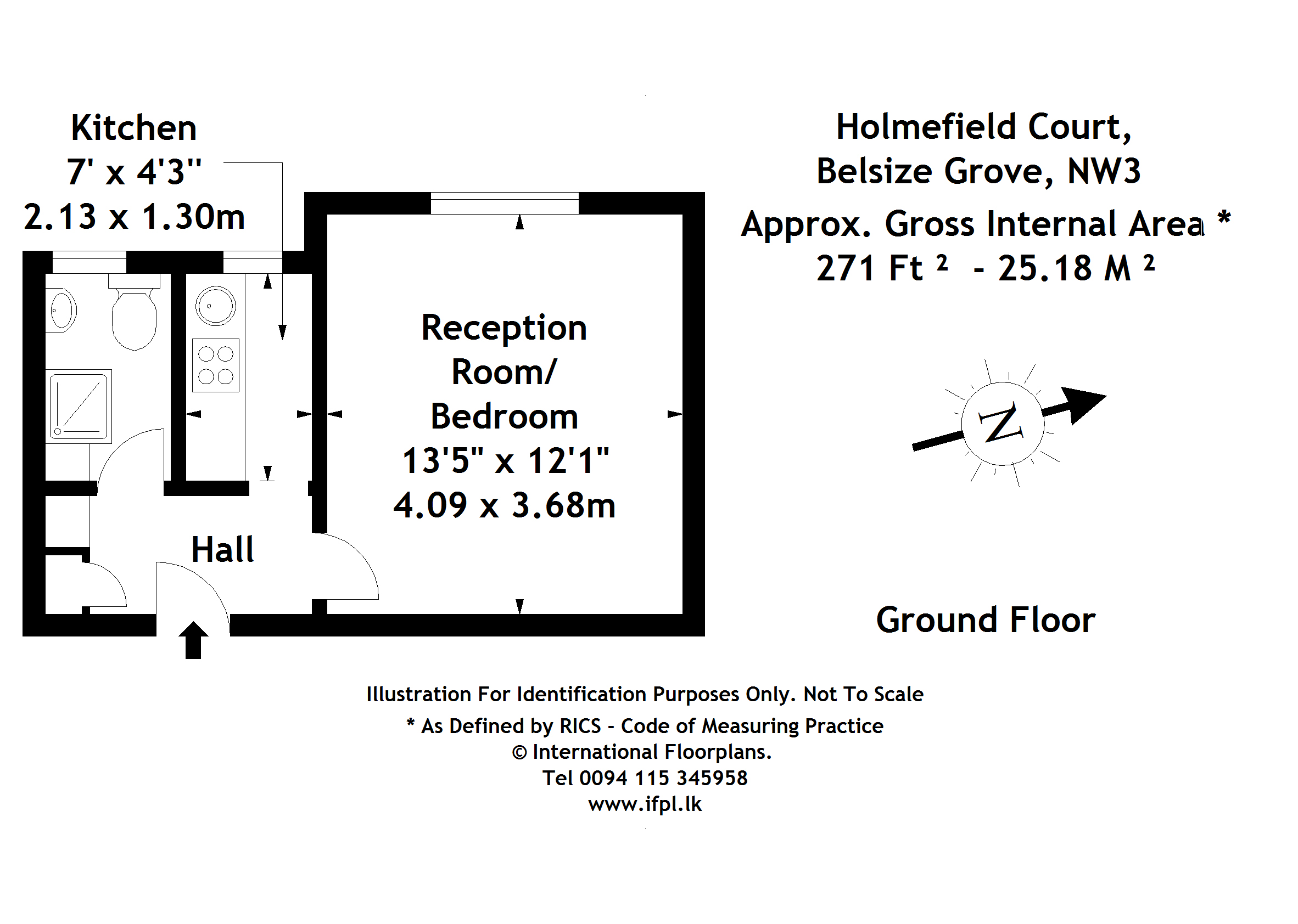 25, Holmefield Court, London floorplan