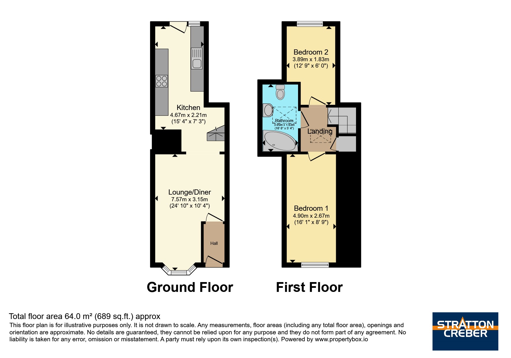 16, Dean Street, Cornwall floorplan