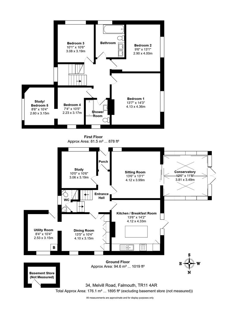 Nancherrow, 34, Melvill Road, Falmouth floorplan
