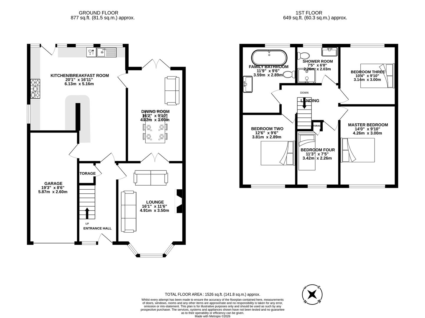 4, St. Hildas Close, Chorley floorplan