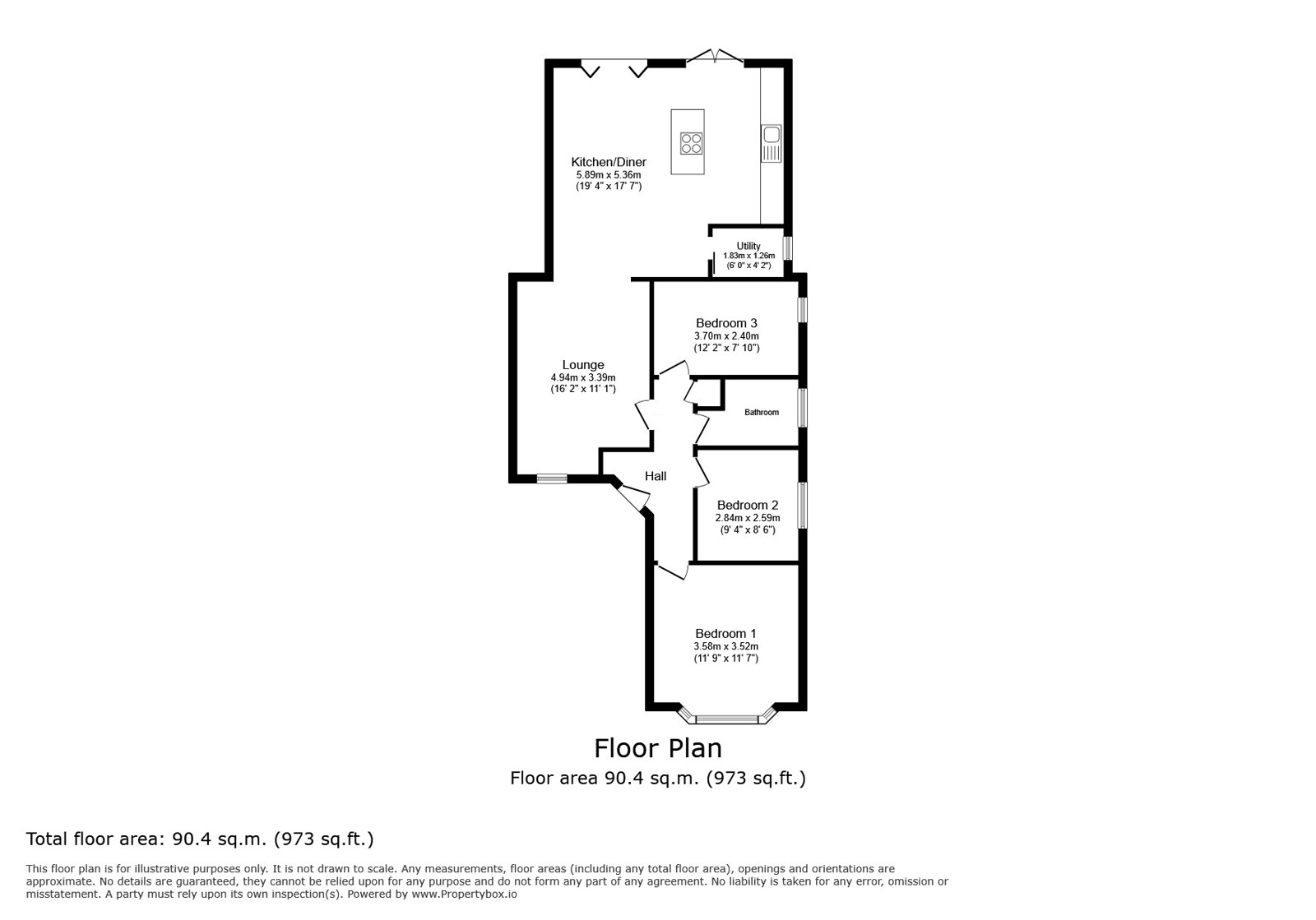 3, Burnside Crescent, Chelmsford floorplan