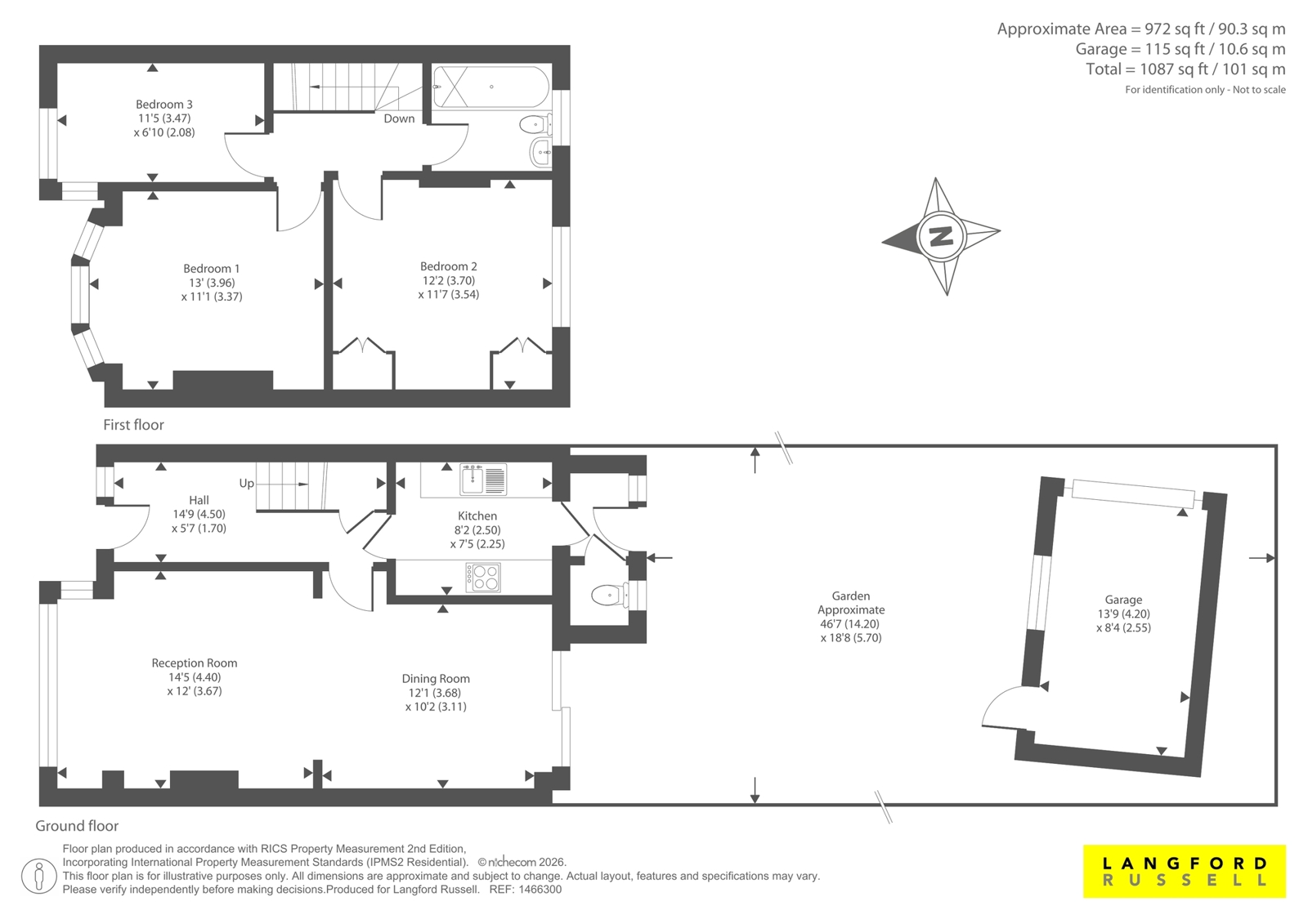 16, Glanville Road, Bromley floorplan