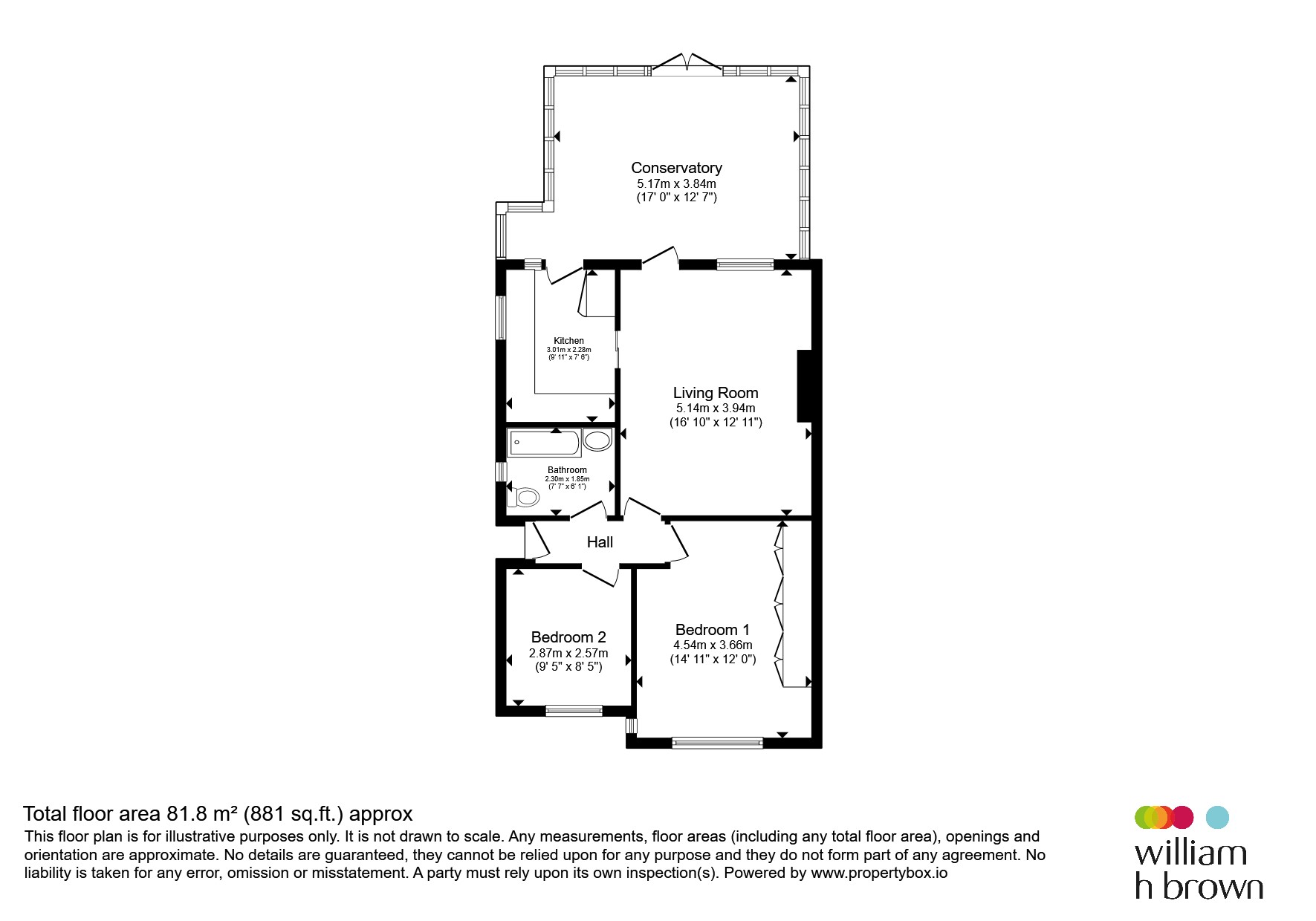 90, Park Square West, CLACTON-ON-SEA floorplan