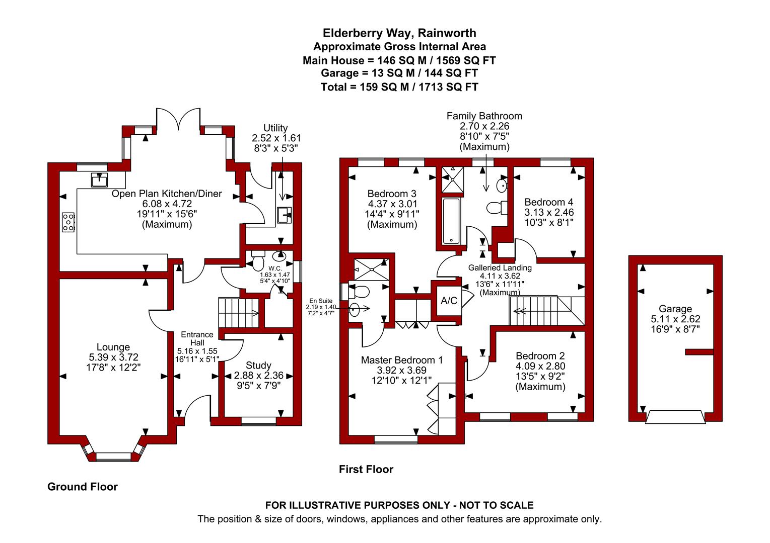72, Elderberry Way, Mansfield floorplan
