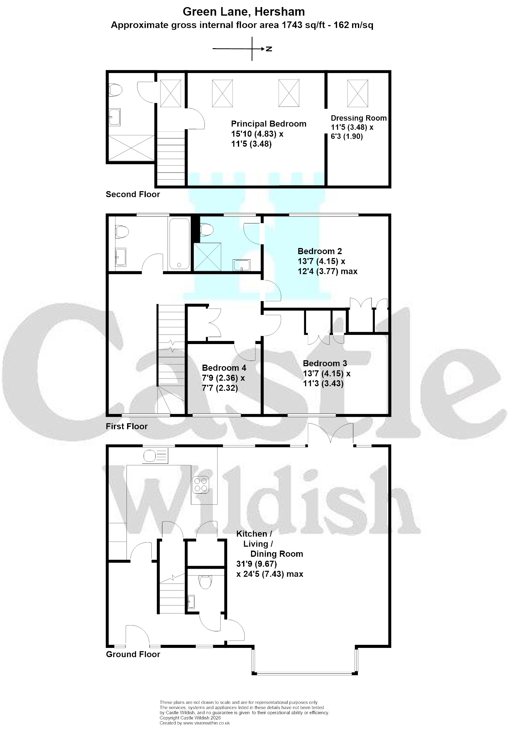 28, Green Lane, Hersham Village floorplan