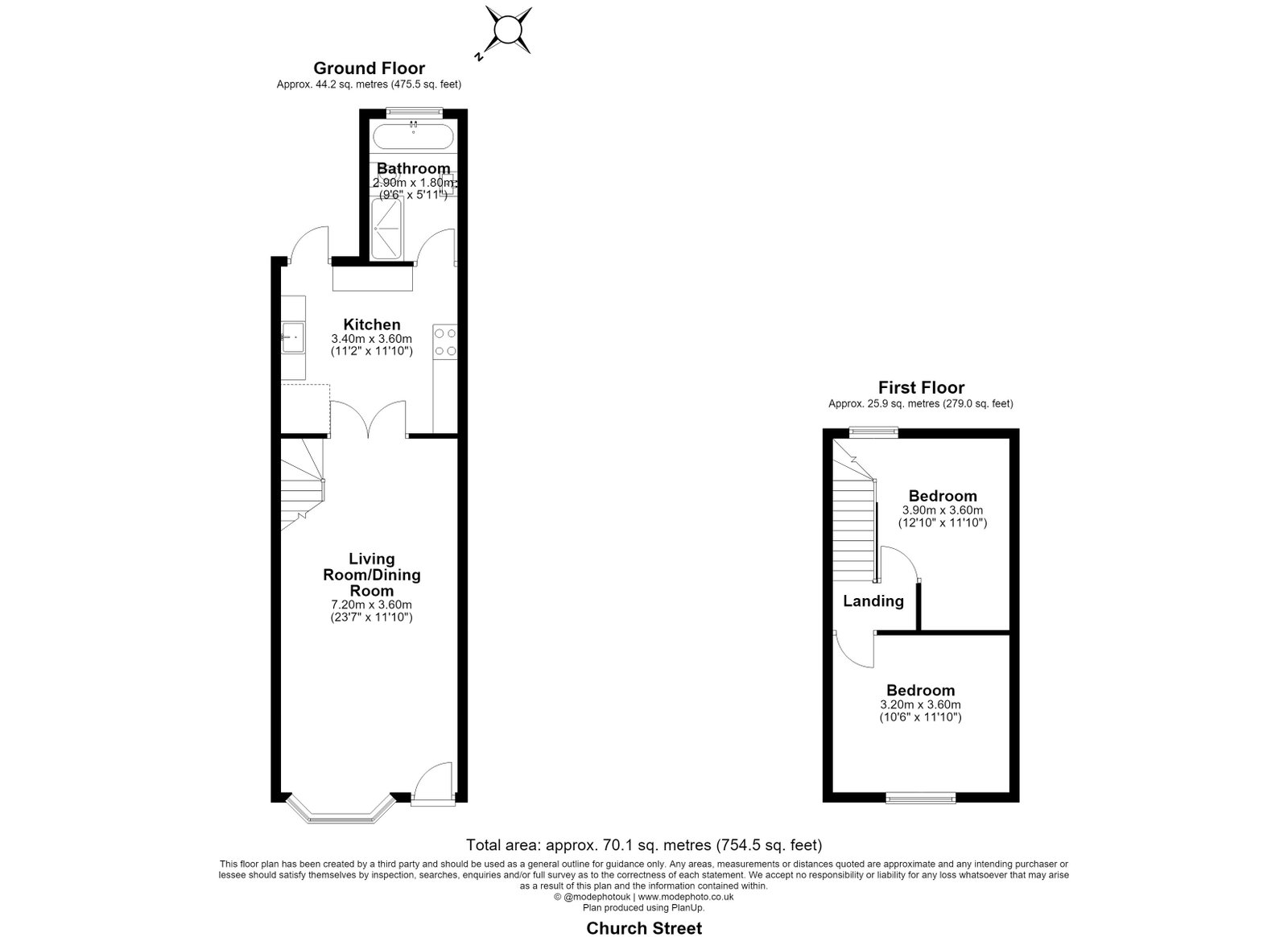 26, Church Street, Grays floorplan