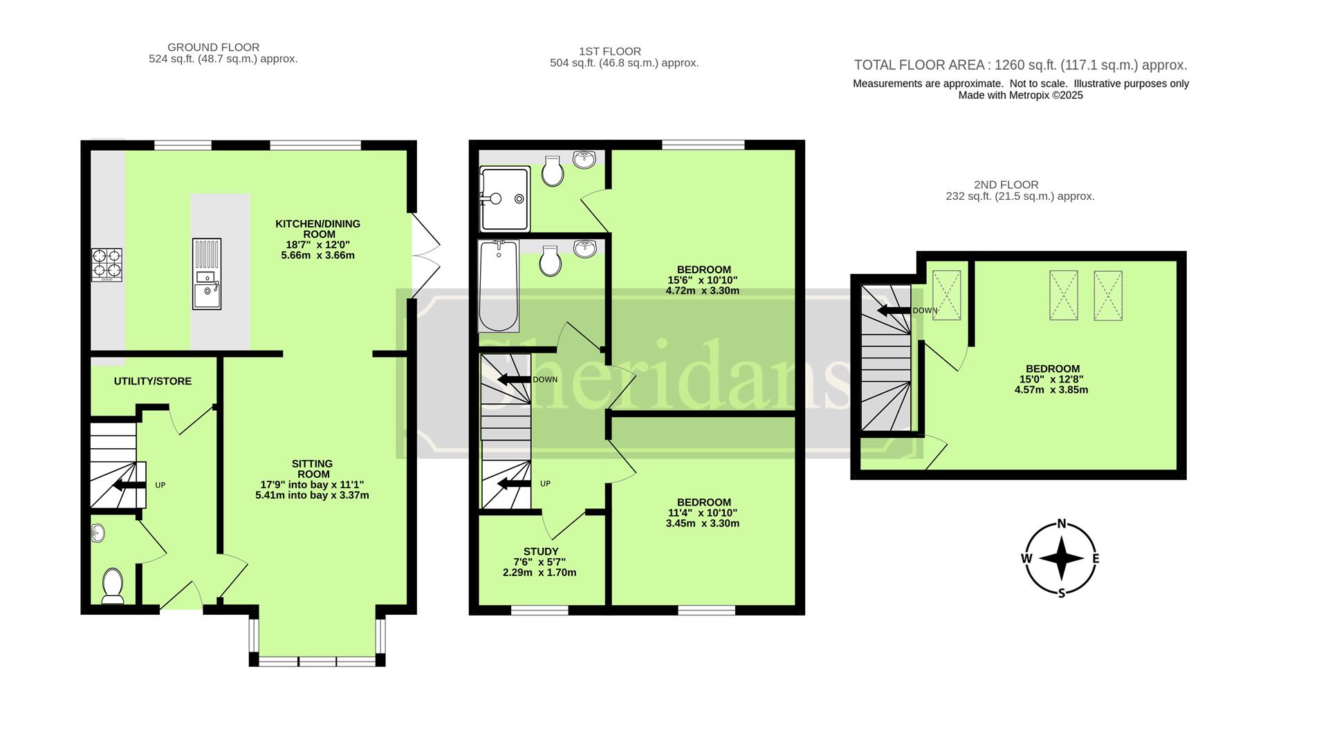 9, The Green, Risby floorplan