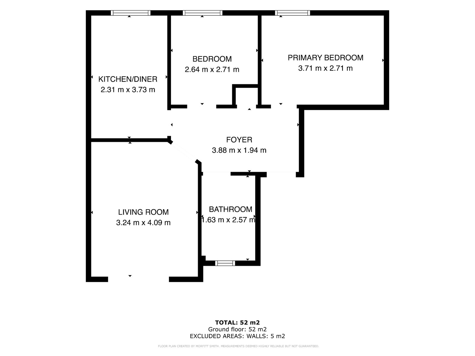 34, Bole Hill Close, Sheffield floorplan
