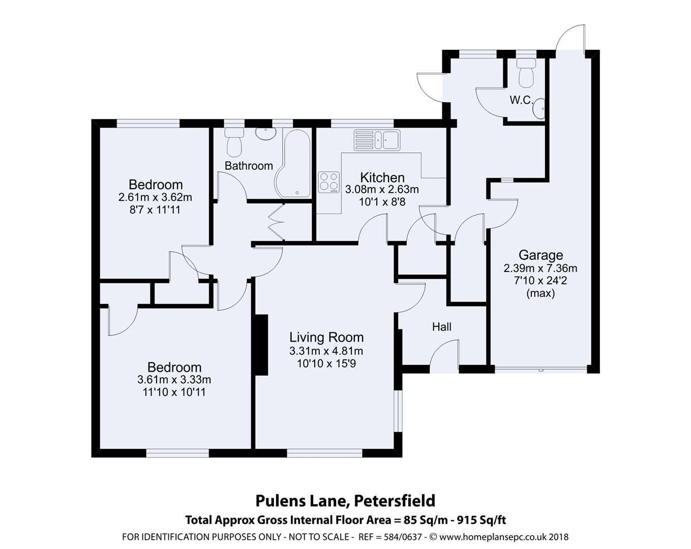 80, Pulens Lane, Petersfield floorplan