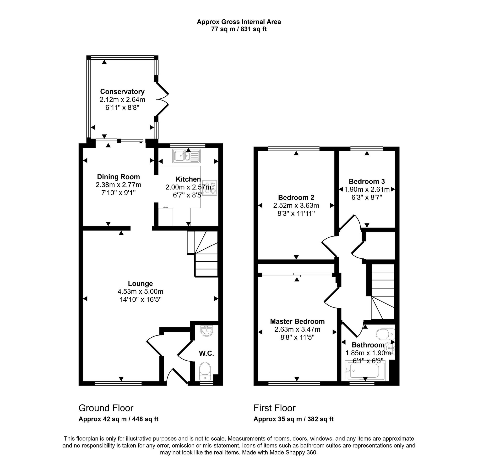 30 Wyvern Close, Weston-Super-Mare floorplan