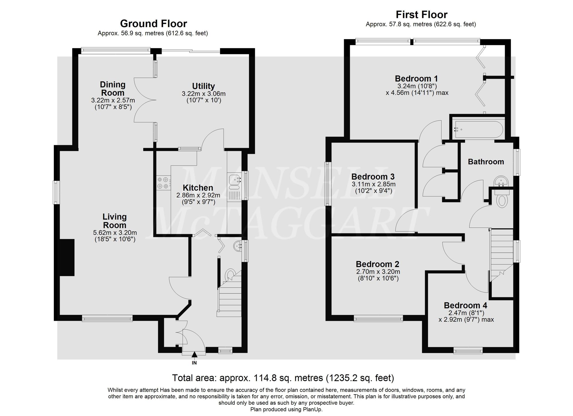 51 Woodside Crescent, Horley floorplan