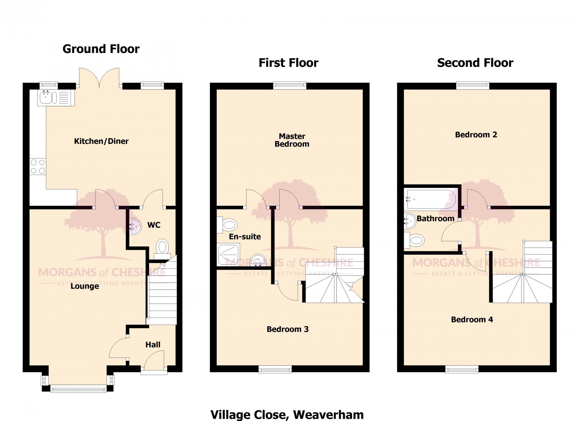 4 Bedrooms Block of flats for sale in Village Close, Weaverham CW8