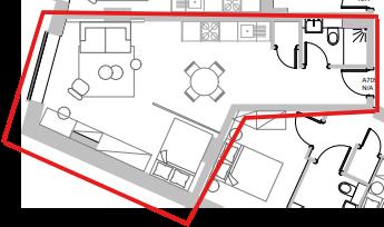The One Residence, Apartment 709, Manor Road, Leeds floorplan