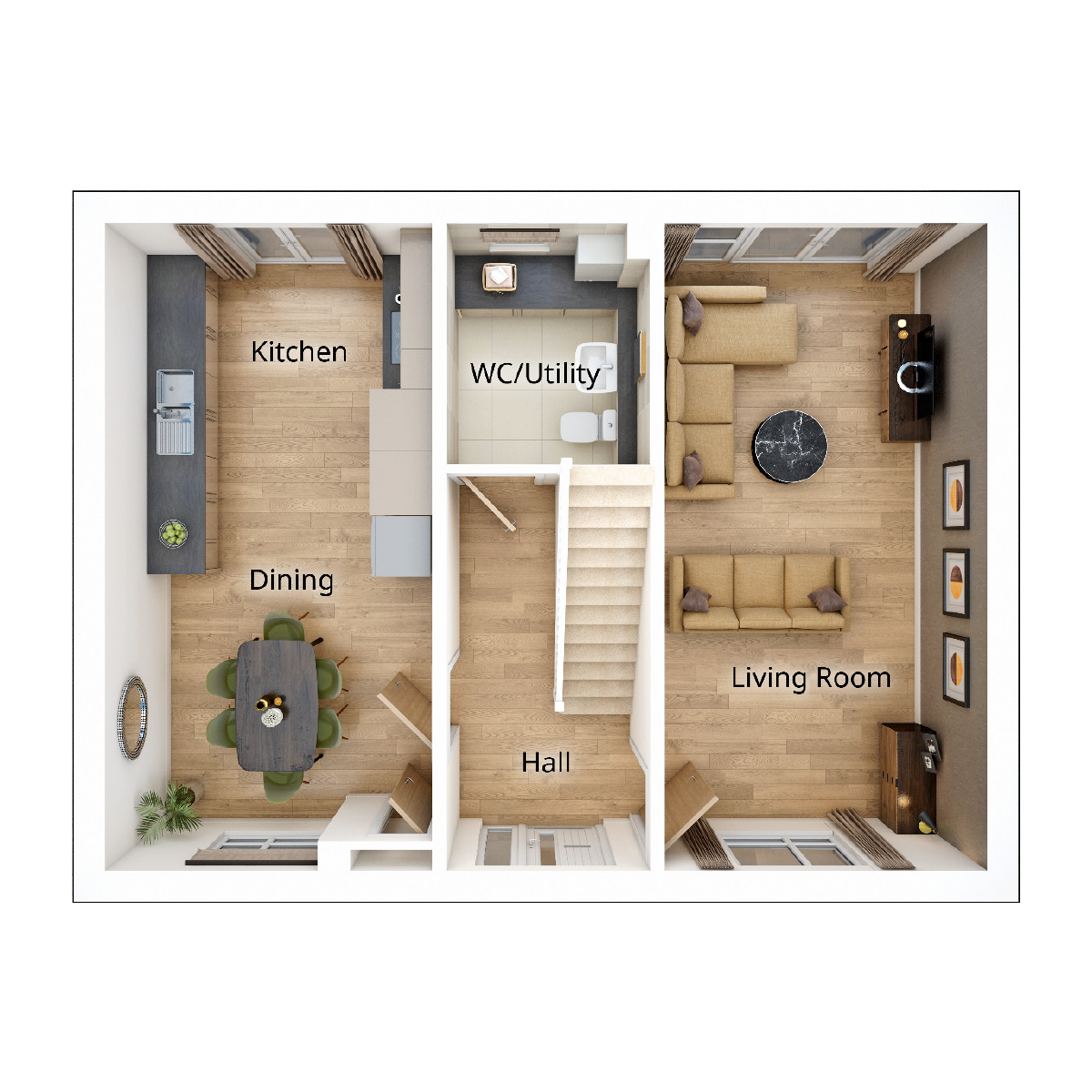 Plot 61, Warwick floorplan