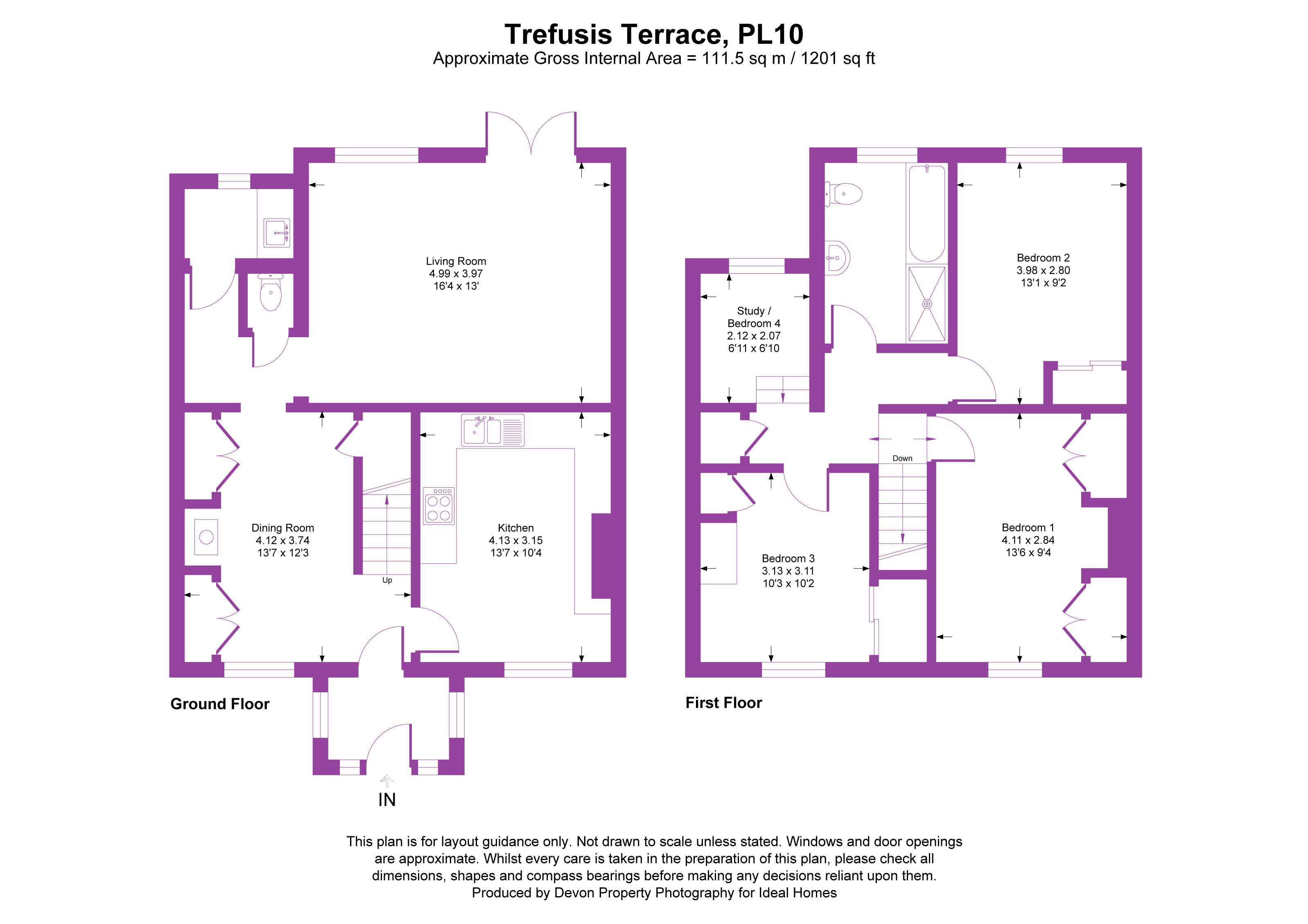 7, Trefusis Terrace, Cornwall floorplan