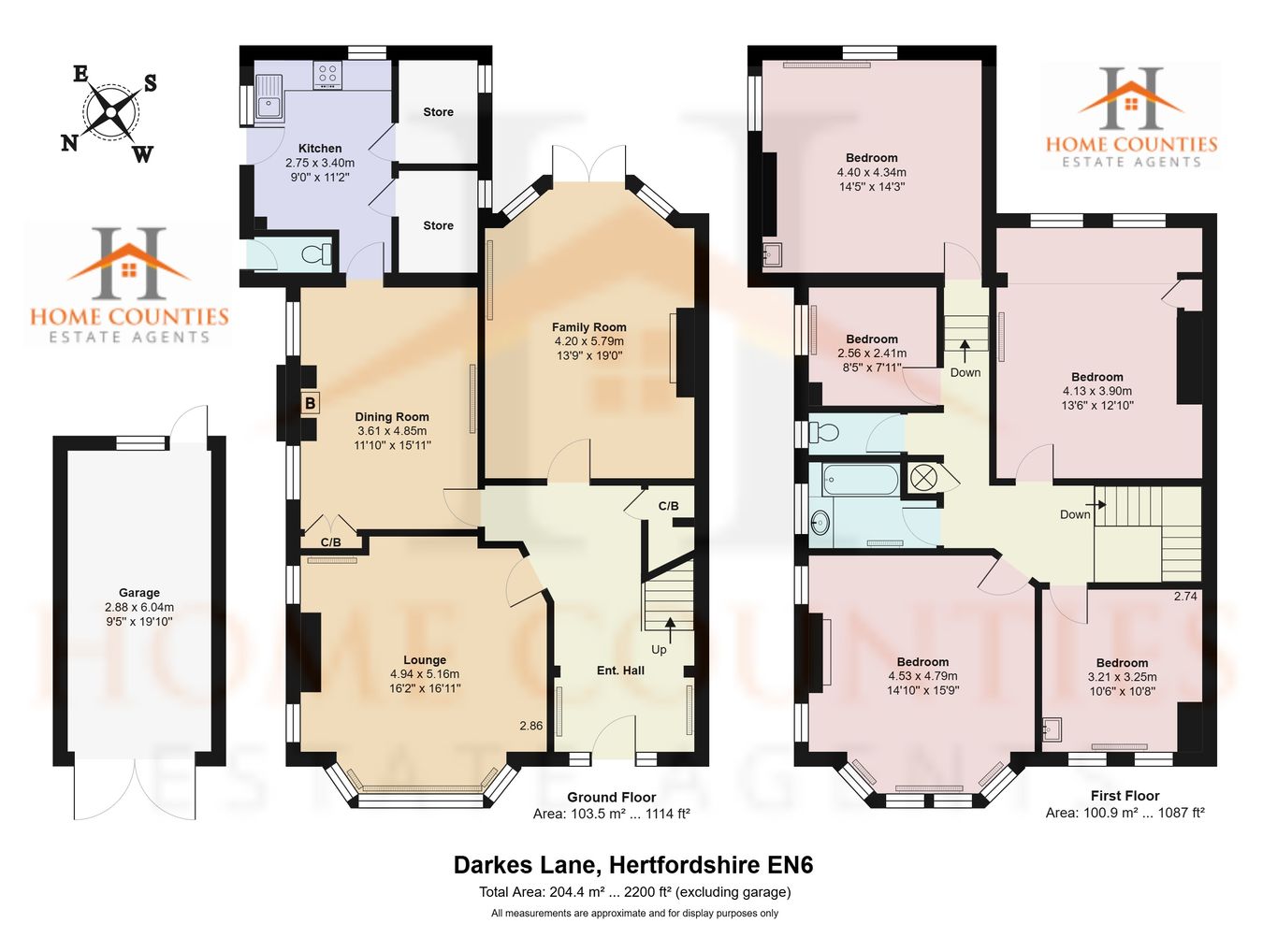 201, Darkes Lane, Potters Bar floorplan