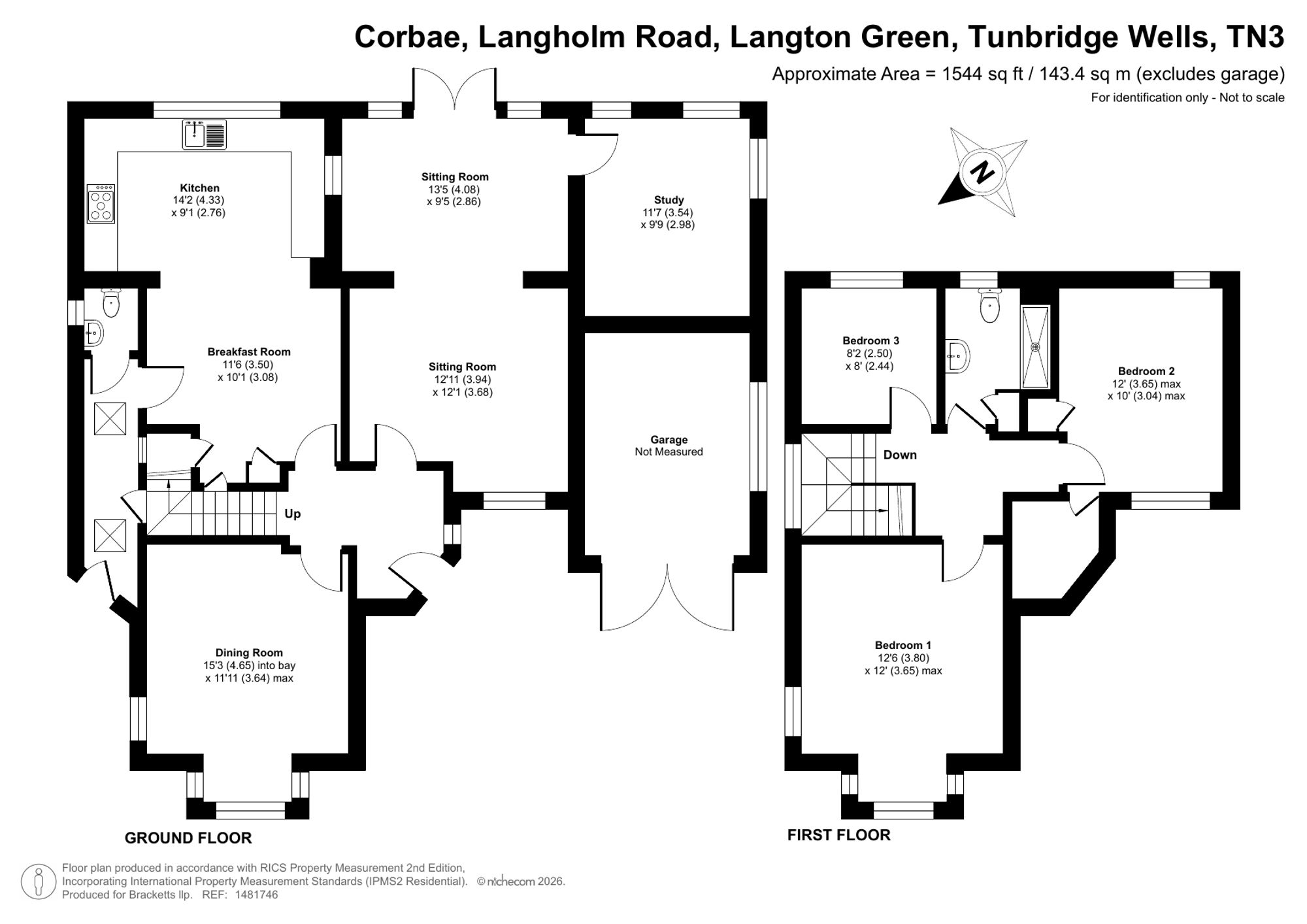 Corbae Langholm Road, Tunbridge Wells floorplan