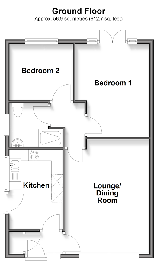 Stenbury View Wroxall, Ventnor floorplan
