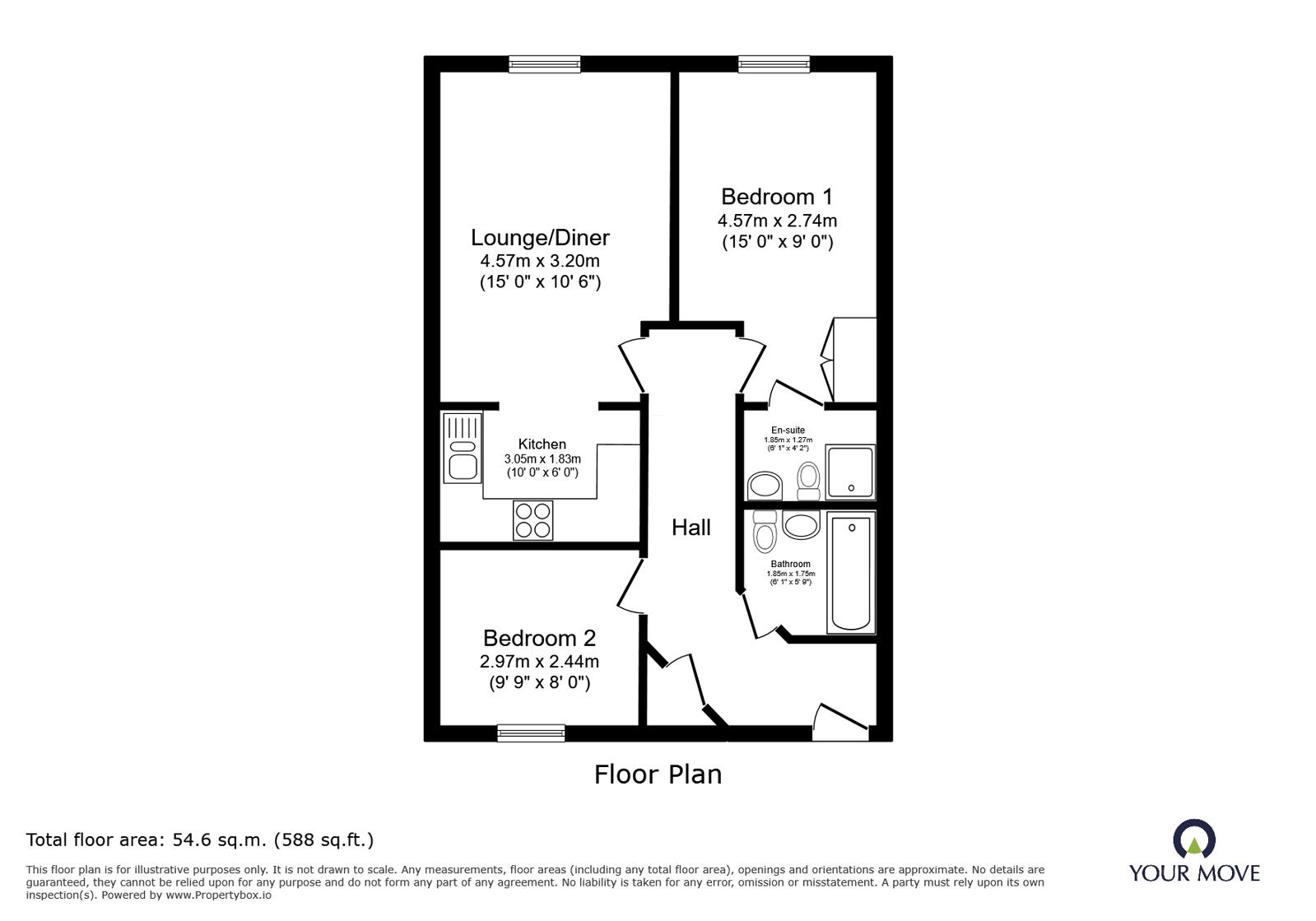 45, Brush Drive, Leicestershire floorplan