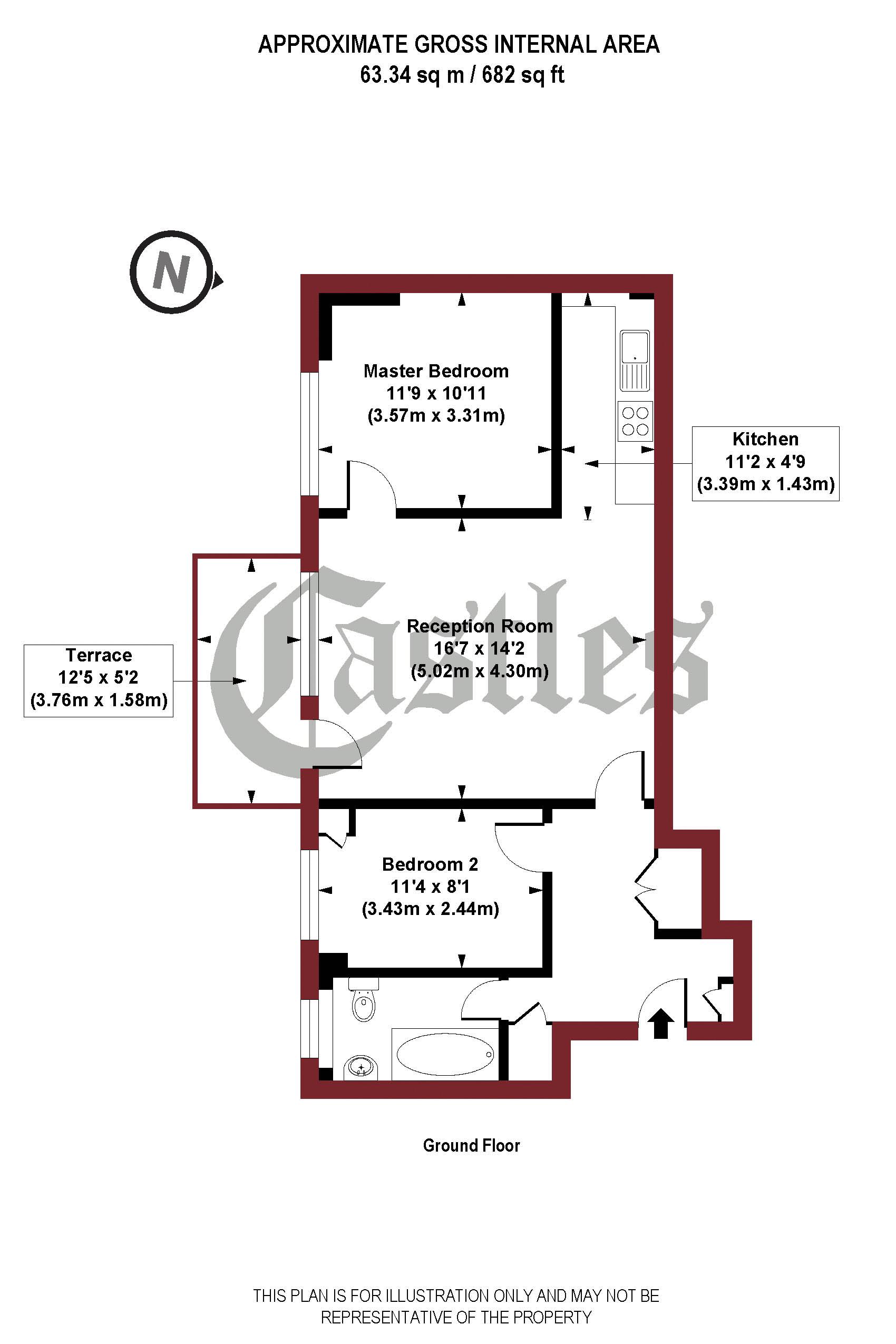 2 Bedrooms Flat for sale in Crescent Road, London N8