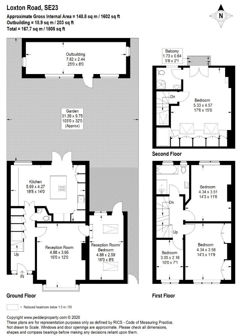 11, Loxton Road, London floorplan