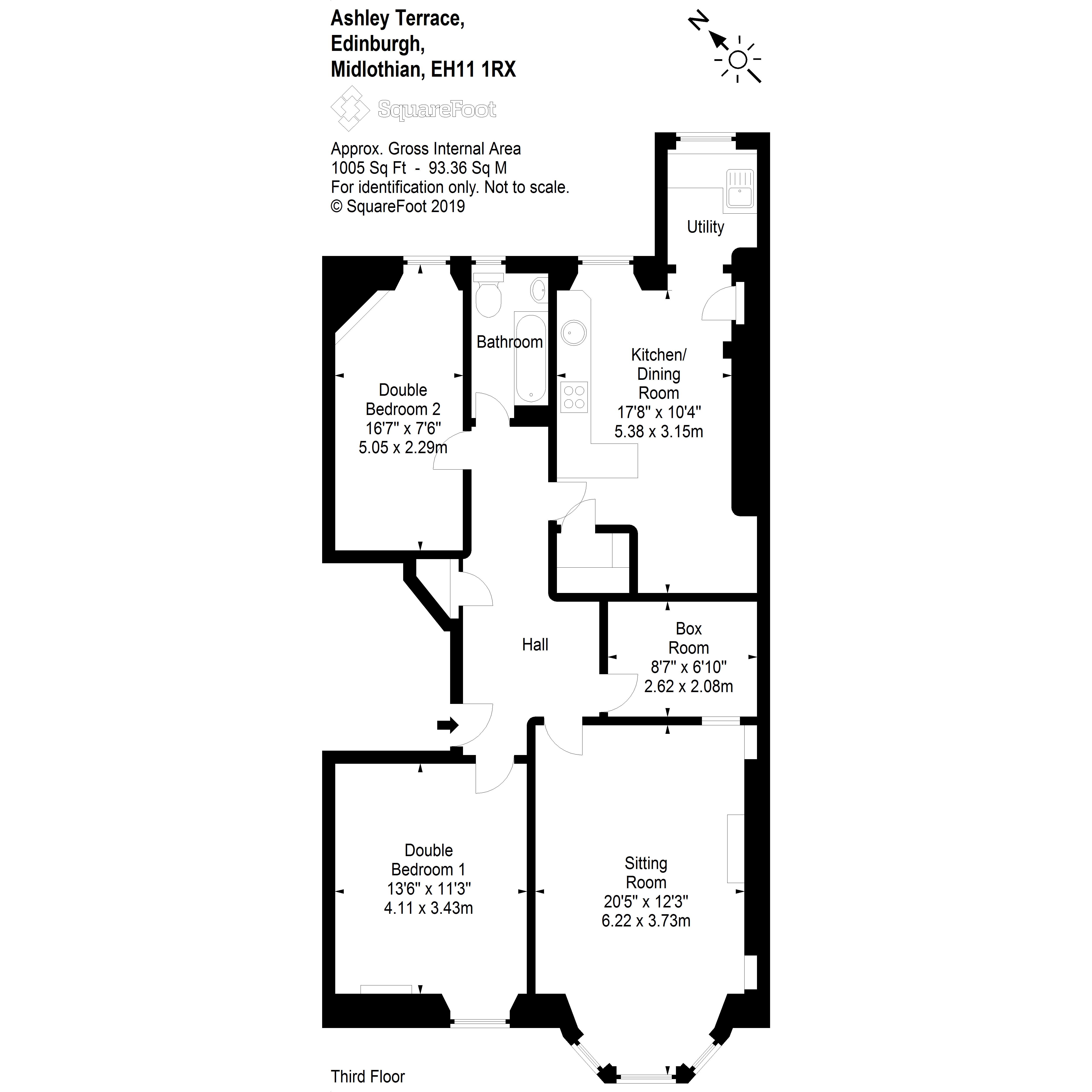 2 Bedrooms Flat for sale in 61/5 Ashley Terrace, Edinburgh EH11