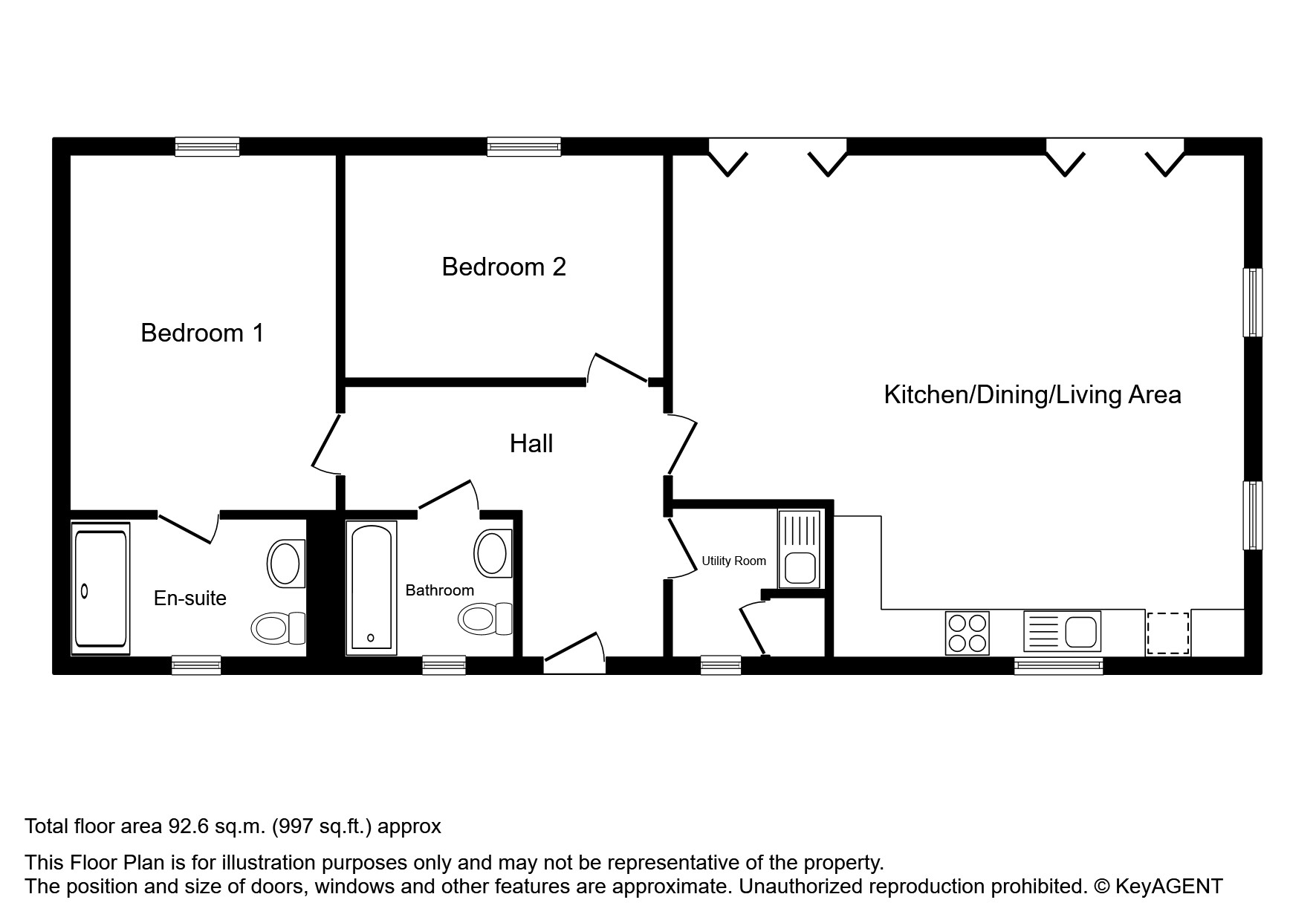 Cardinals Green, Horseheath, Cambridge CB21, 2 bedroom bungalow for