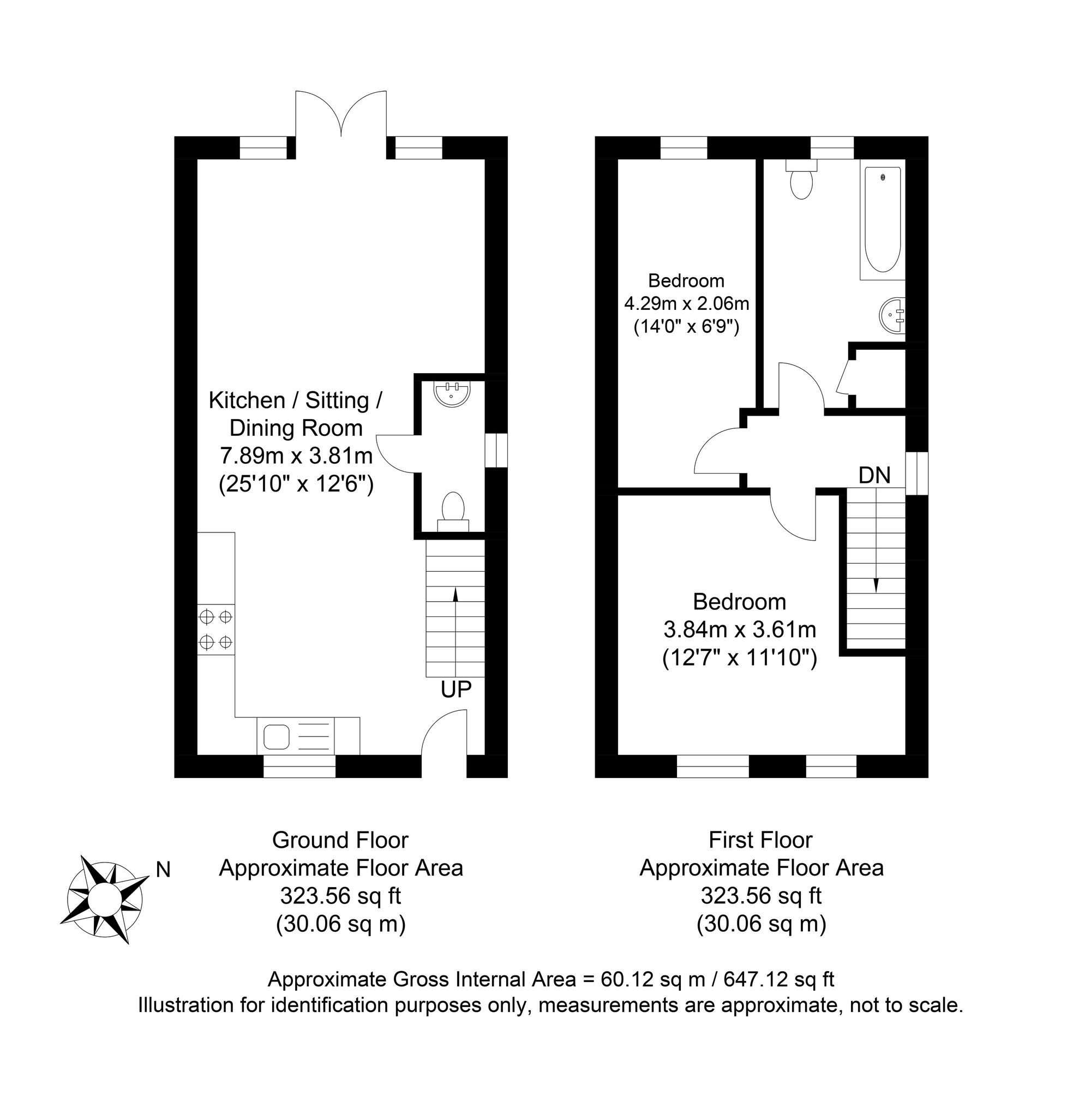 25 Chatfield Close, Lewes floorplan