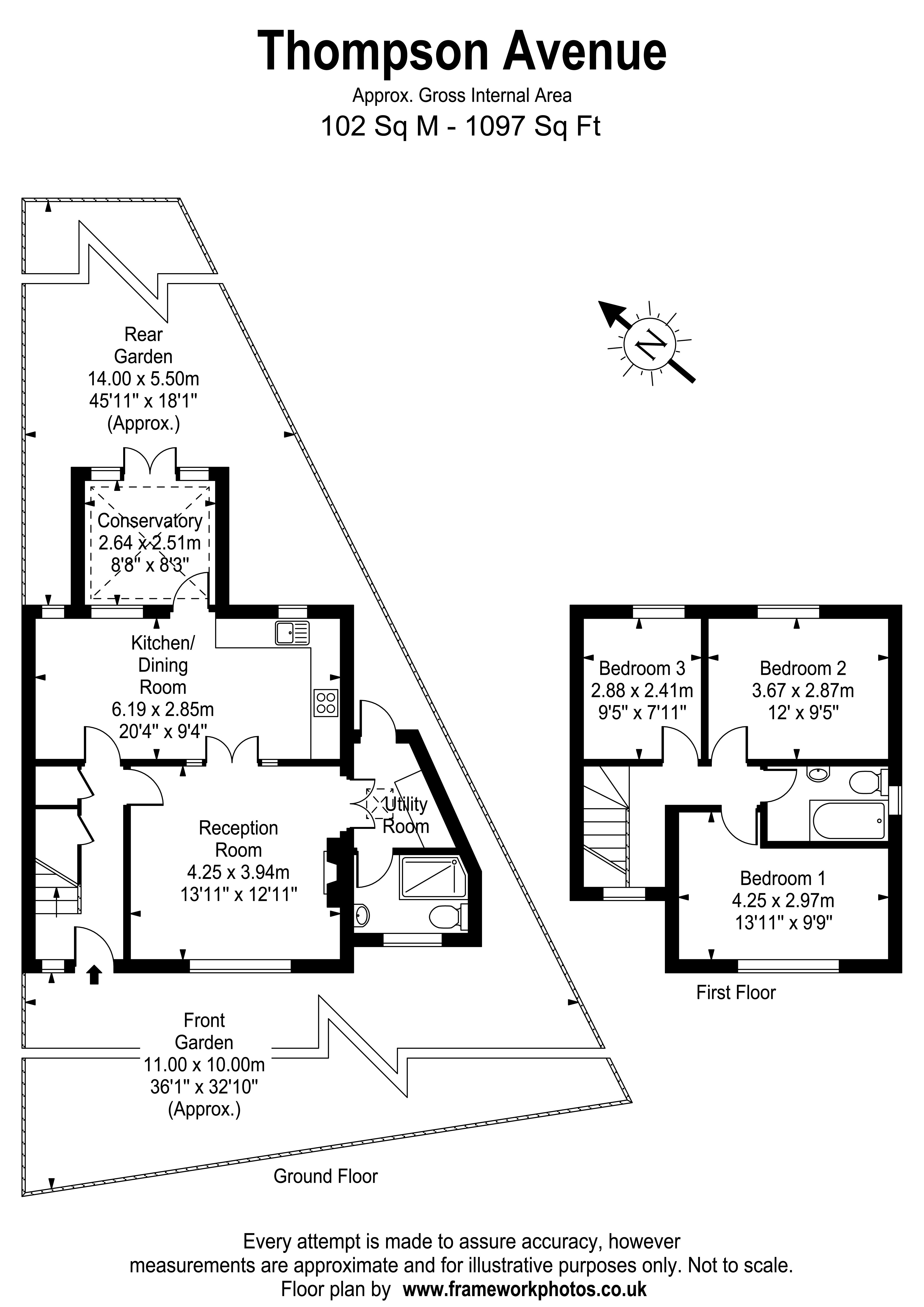 3, Thompson Avenue, Surrey floorplan