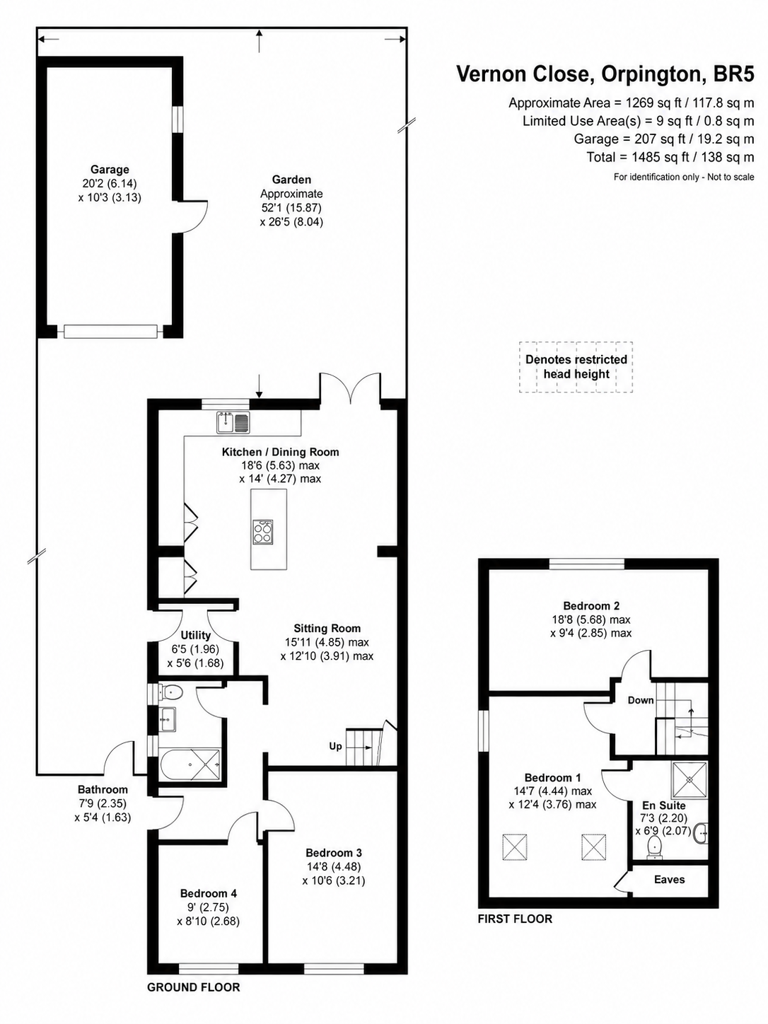 18, Vernon Close, Orpington floorplan