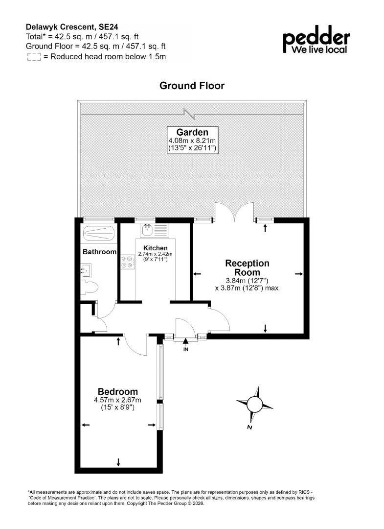34, Delawyk Crescent, London floorplan