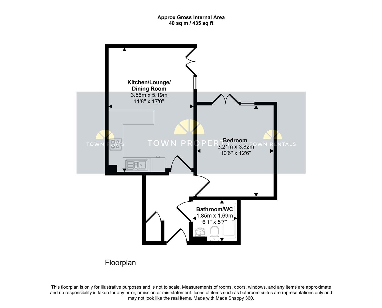 15, Pacific Heights South, 16 Golden Gate Way, Eastbourne floorplan