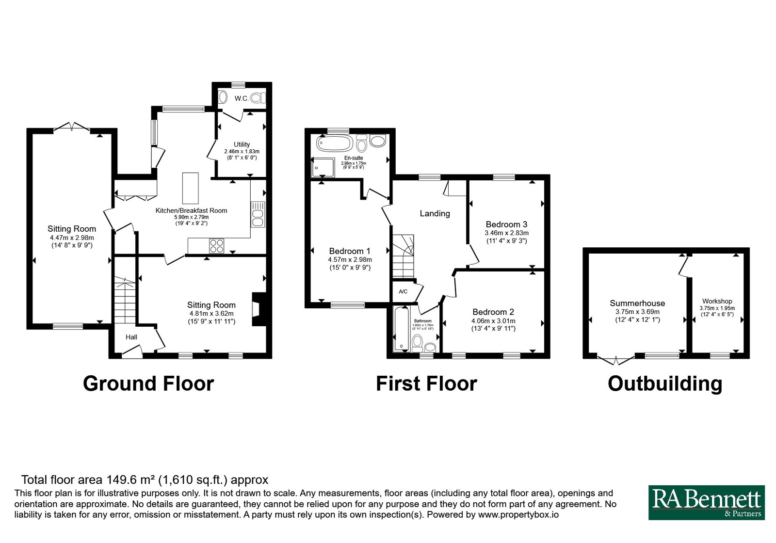 14, Hinton Road, Broadway floorplan