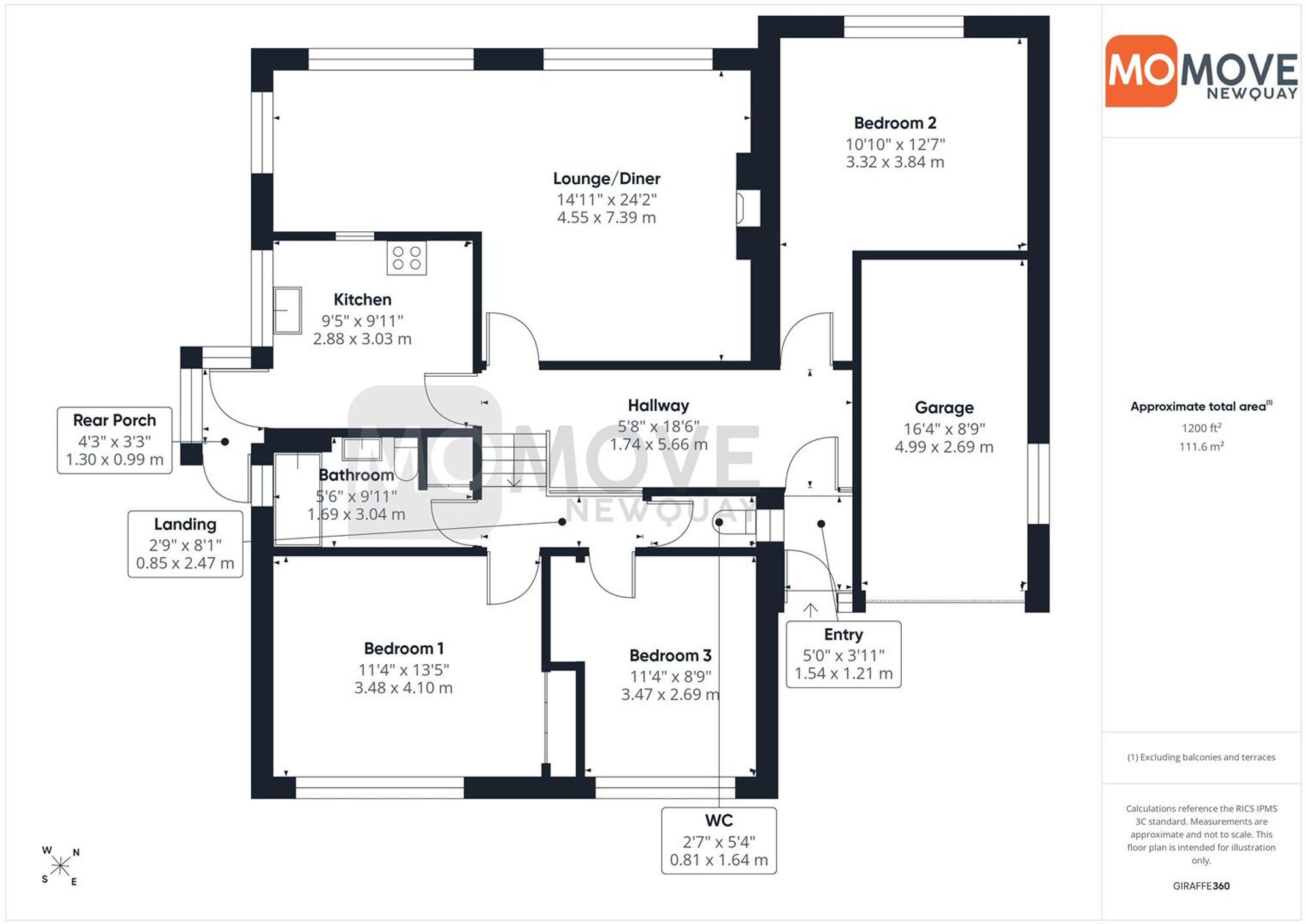 15, Treforda Road, Newquay floorplan