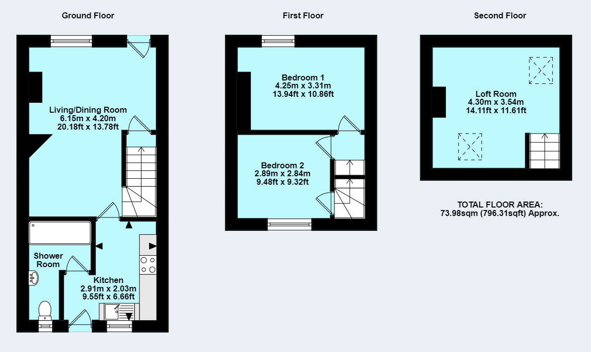 6, Causeway Terrace, Watchet floorplan