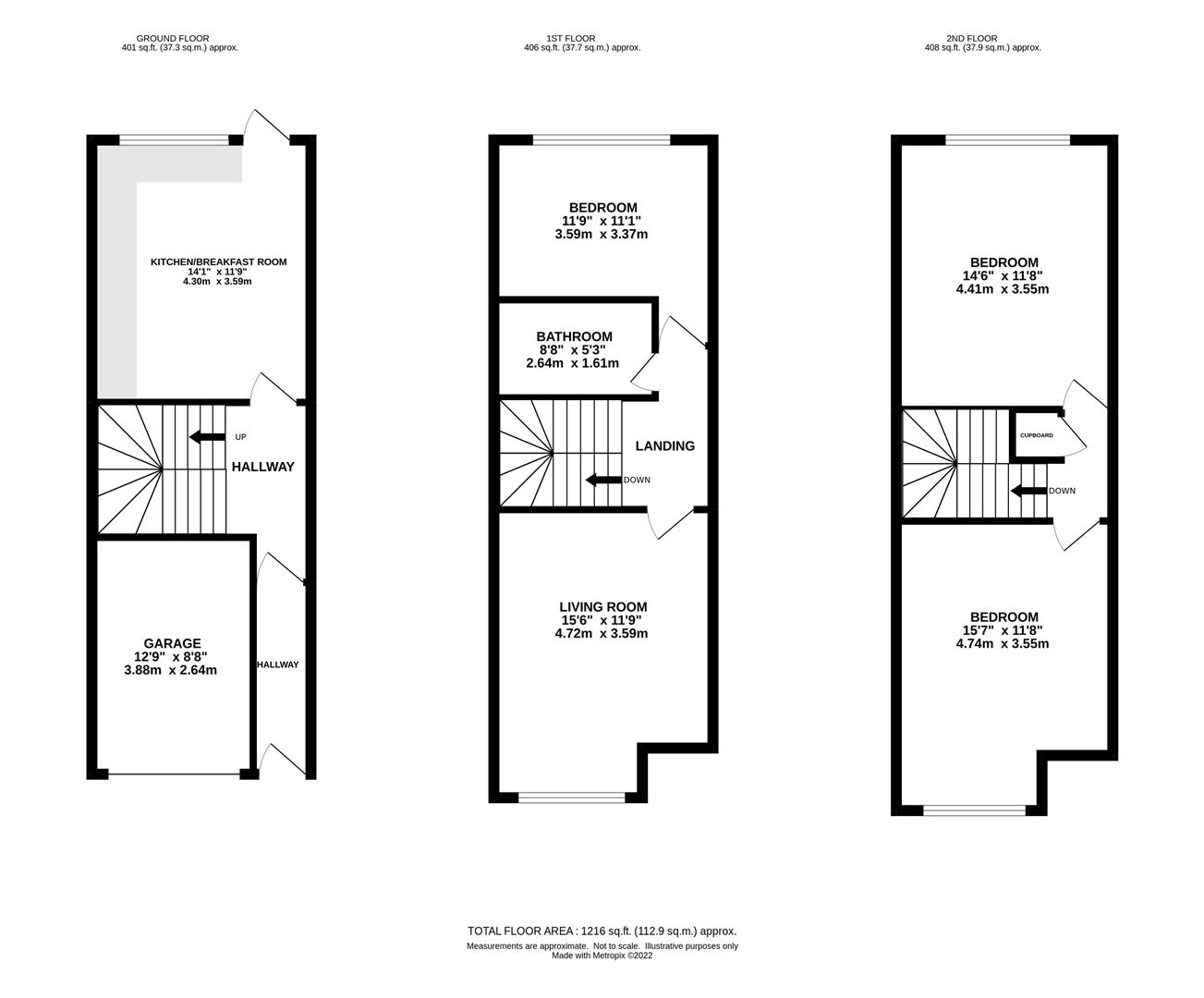 Regency Court, Brentwood CM14, 3 bedroom terraced house for sale