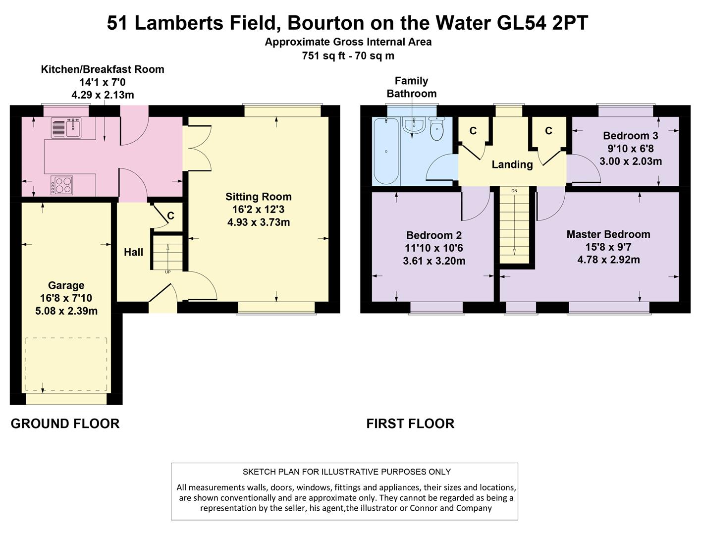 3 Bedrooms Semi-detached house for sale in Lamberts Field, Bourton-On-The-Water, Cheltenham GL54