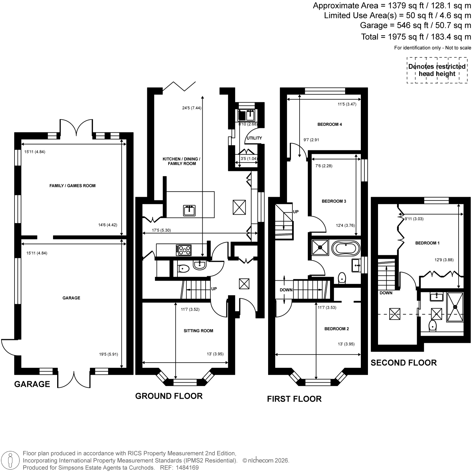 94, Church Road, Byfleet floorplan