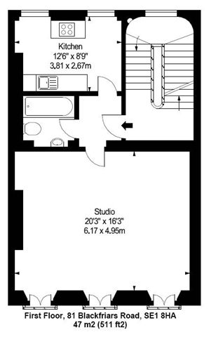 1 Bedrooms Flat to rent in Blackfriars Road, London SE1